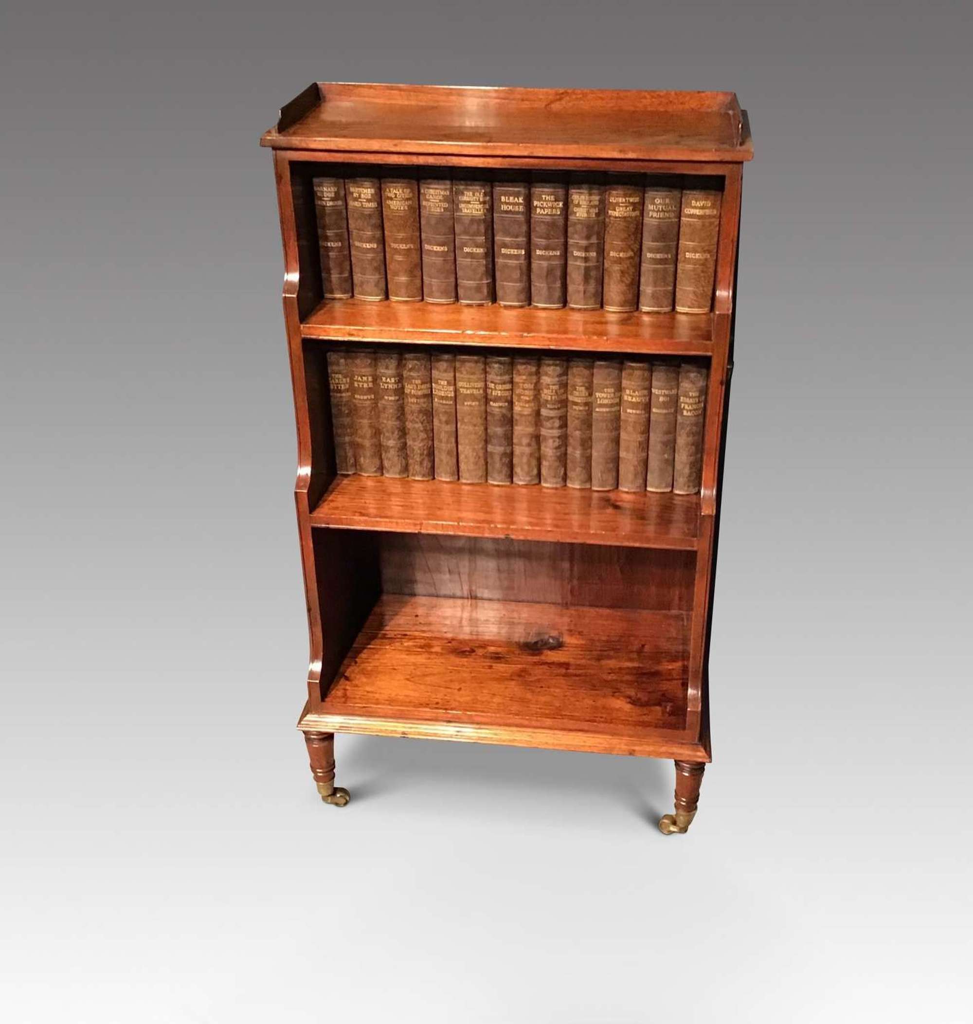 Antique waterfall bookcase