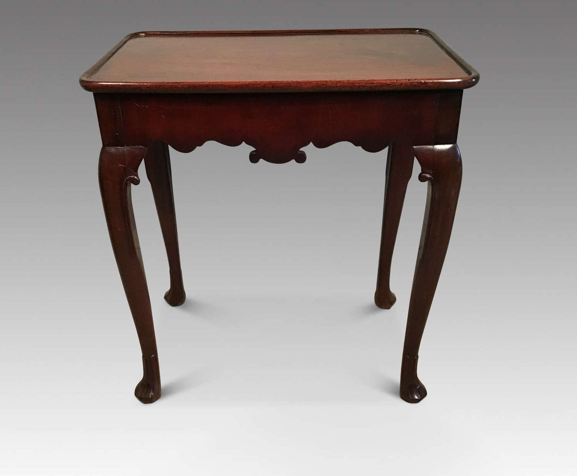 Antique mahogany silver table