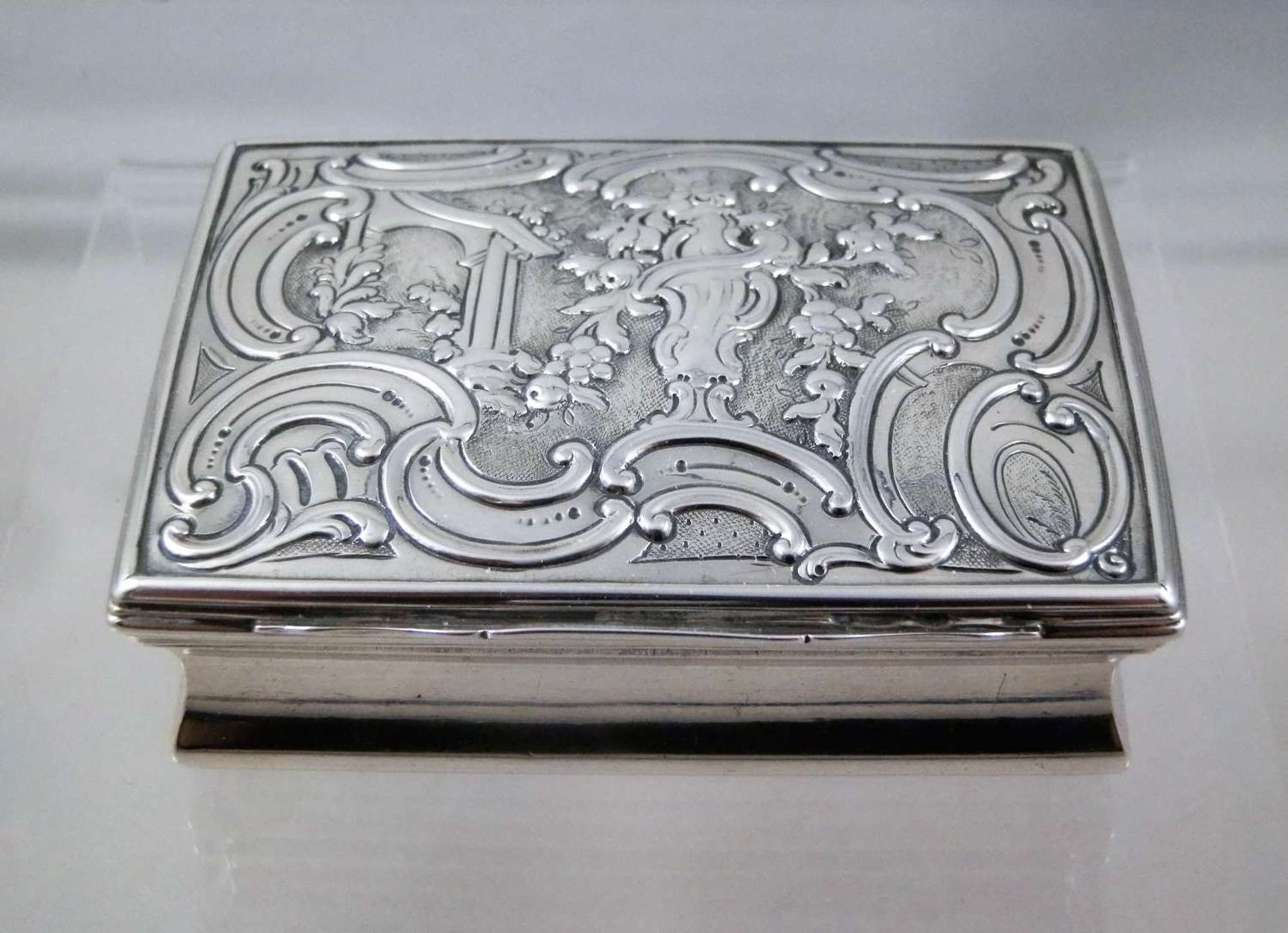 George III silver table snuff box, London 1760