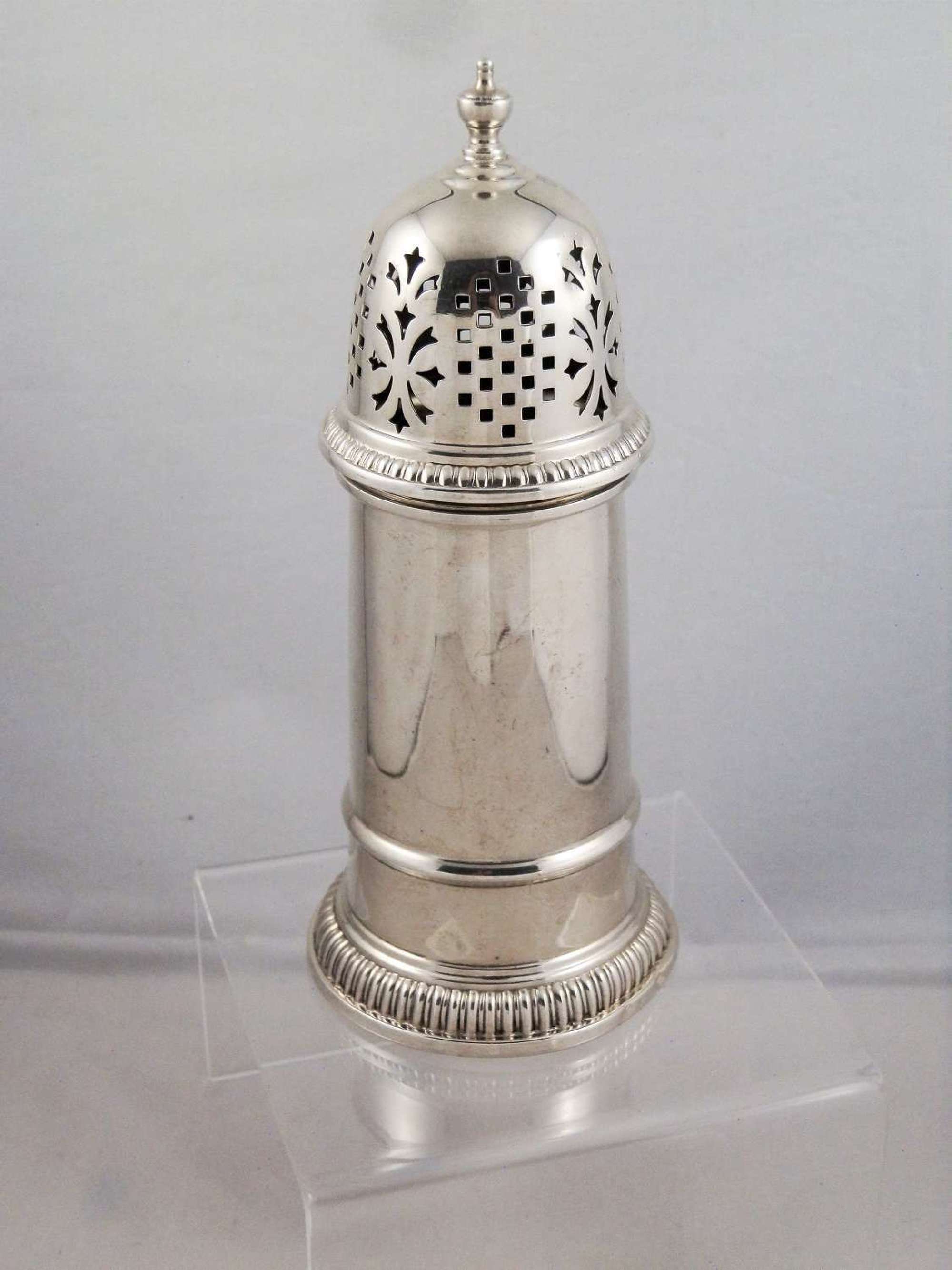 Silver lighthouse style sugar caster, Birm. 1974