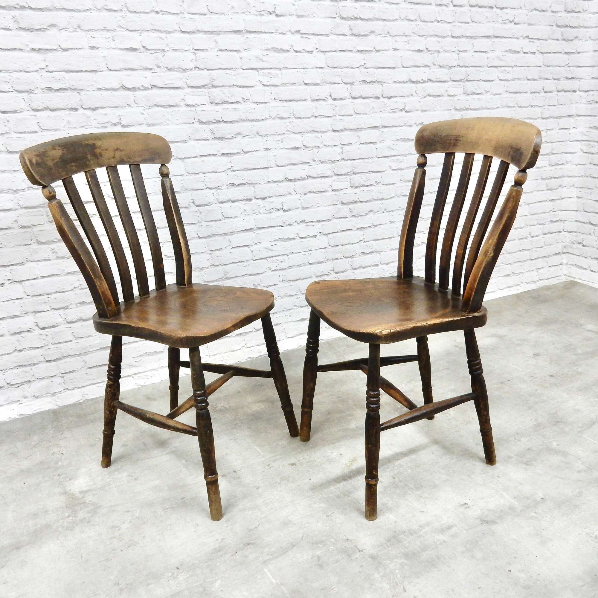 Antique Kitchen Chairs x2