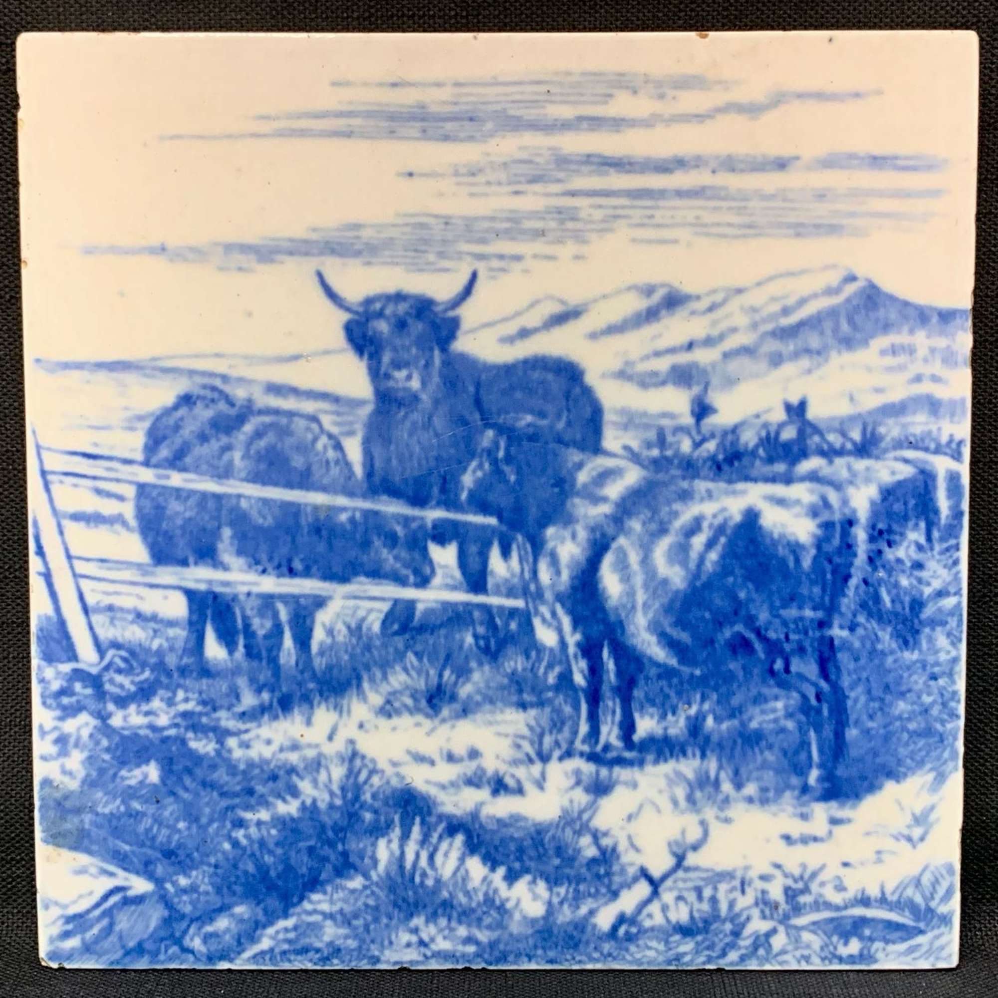 William Wise Farm Animals ~ Cows ~ Tile 1879