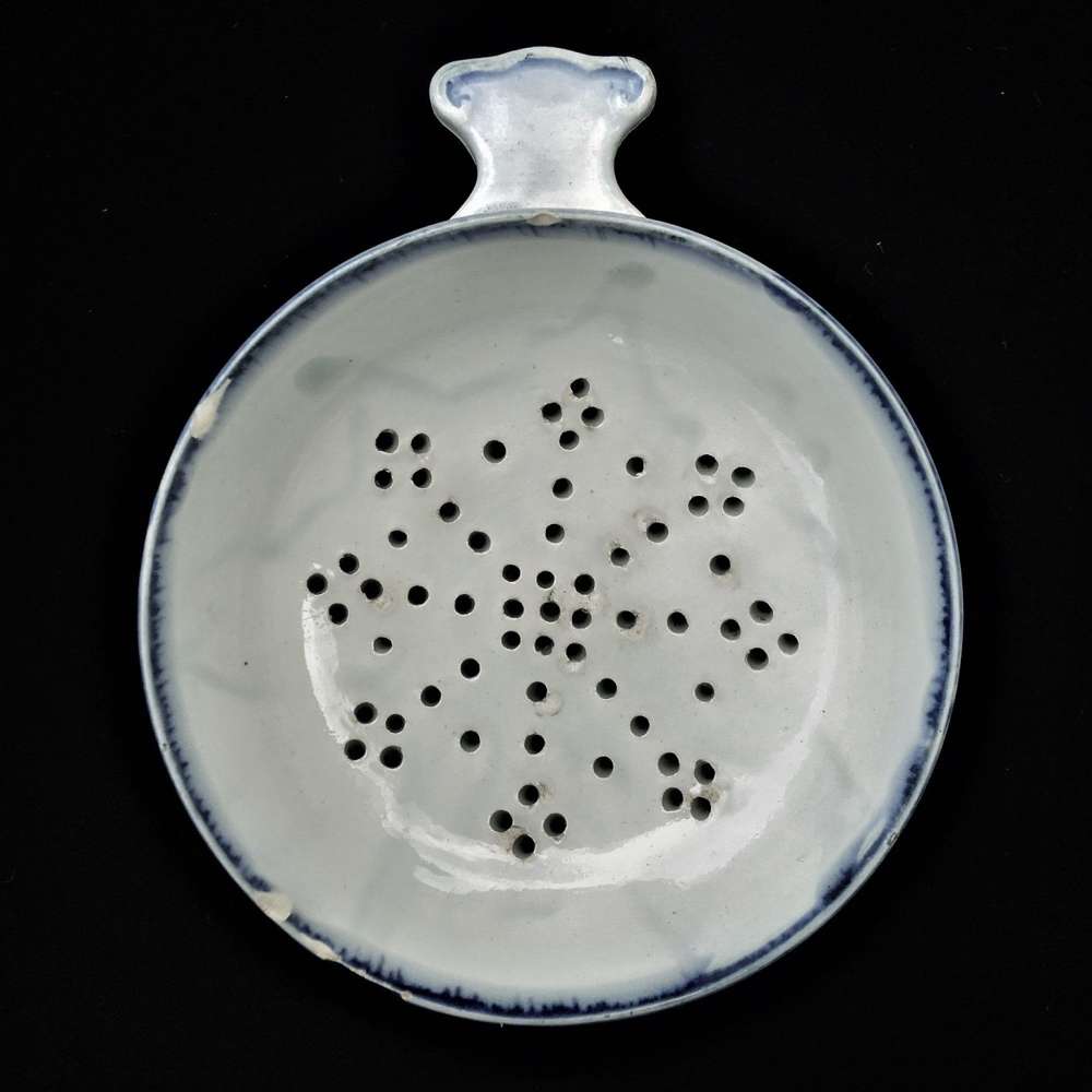 Antique Salt Glaze Egg Drainer /Strainer