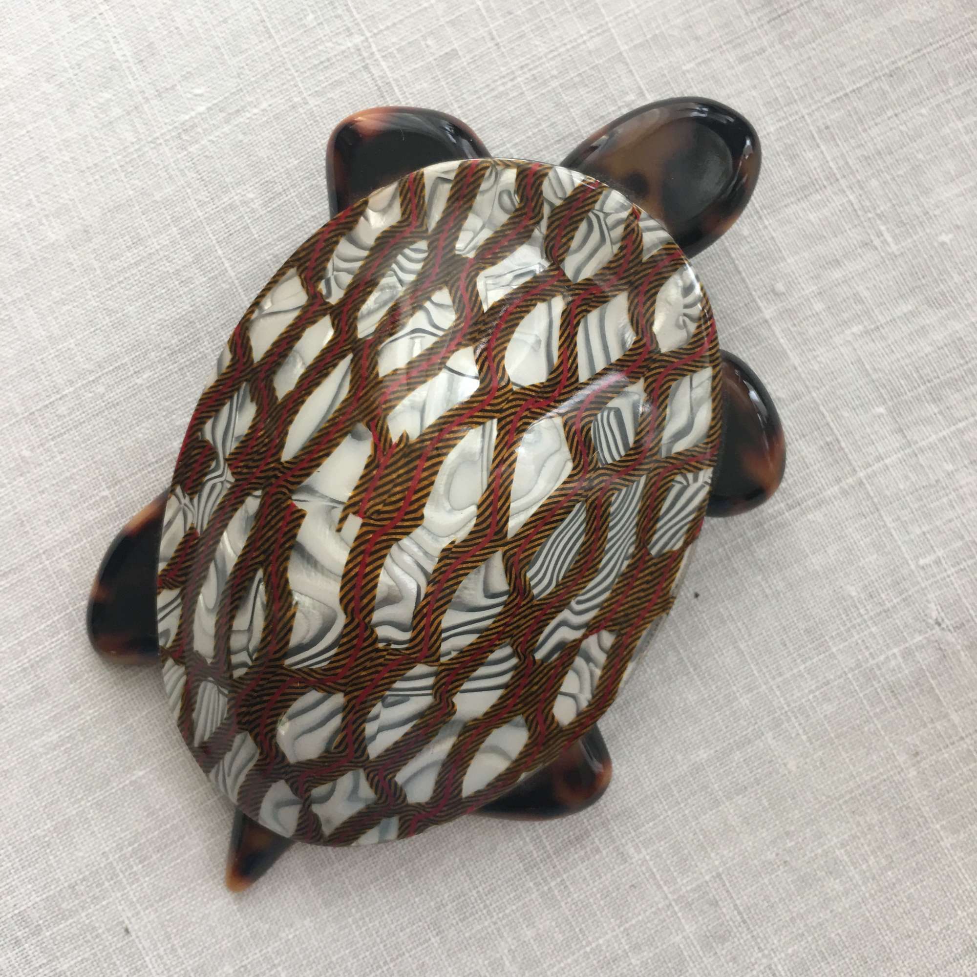 Lea Stein turtle brooch