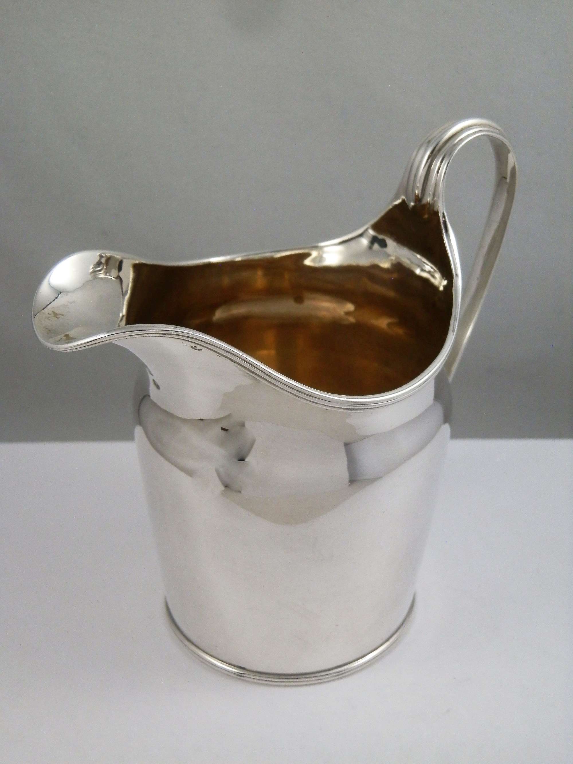 George III silver cream jug, London 1795