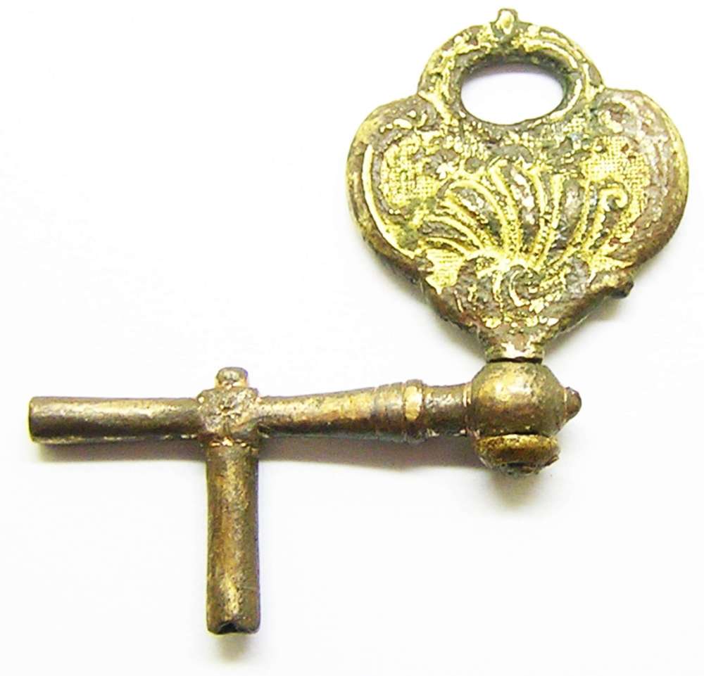 Georgian double ended Verge Fusee Crank pocket watch Key