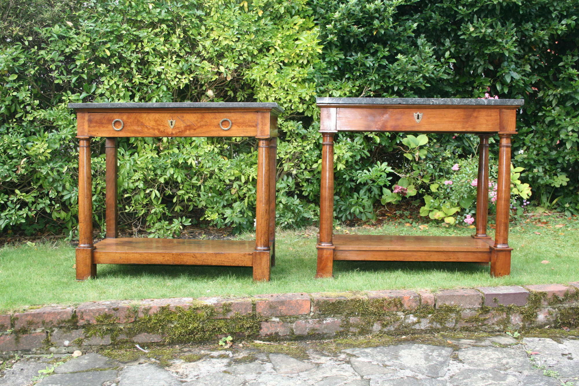 Pair of matched period console tables