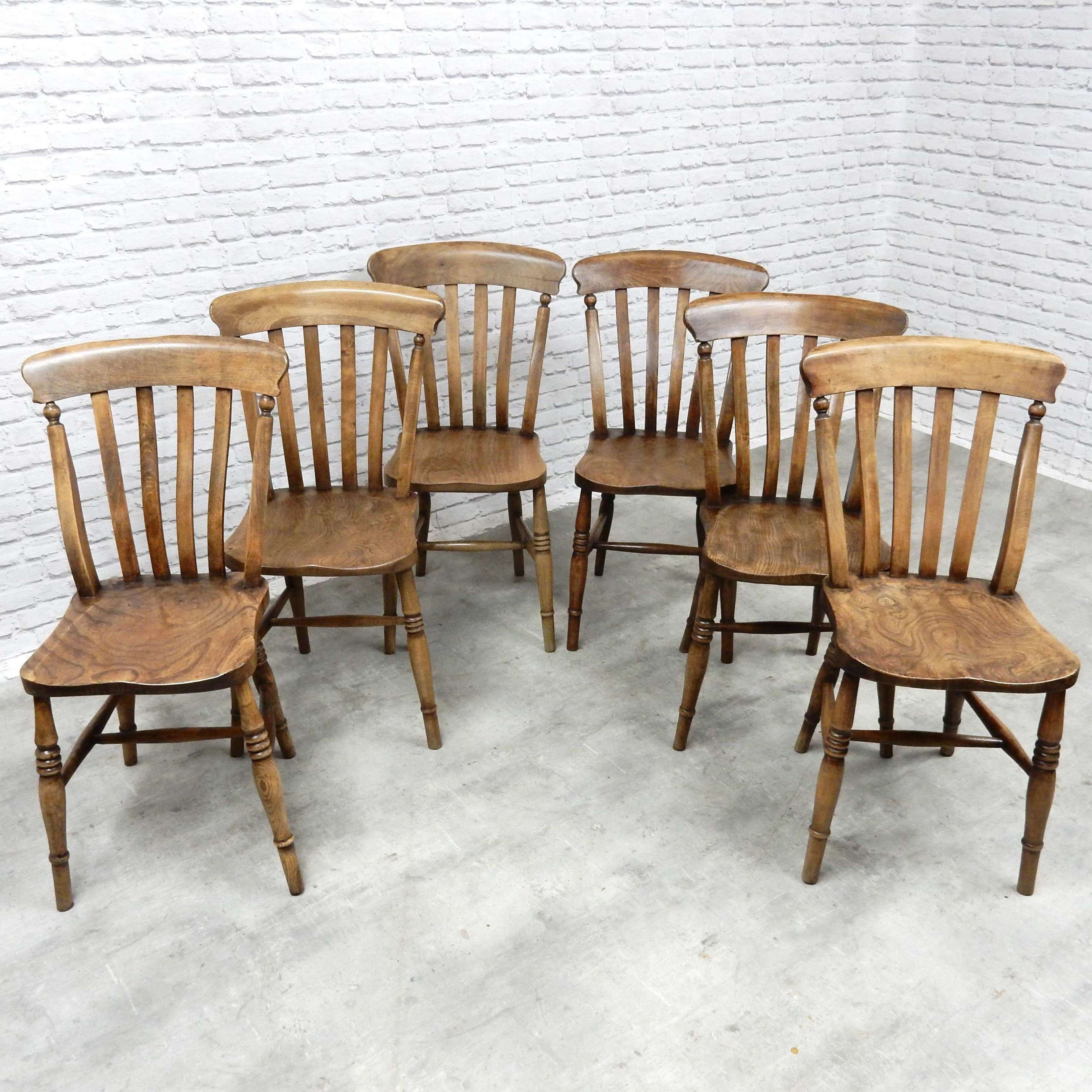 Antique Farmhouse Kitchen Chairs In Antique Dining Chairs