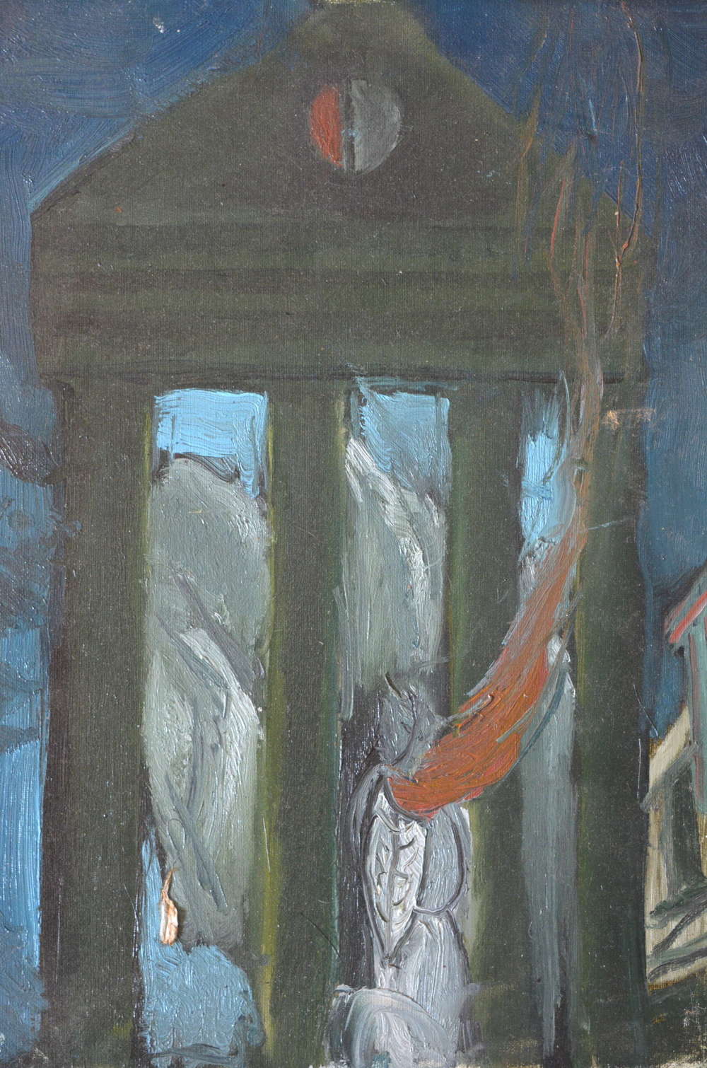IVAN BRAY ABSTRACT ACRYLIC ON BOARD