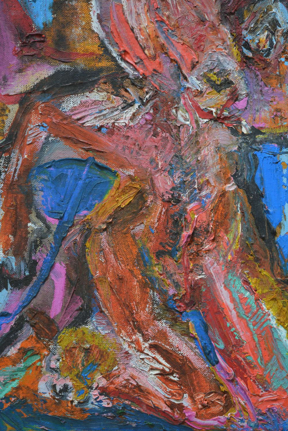 UNSIGNED ABSTRACR FIGURE STUDY