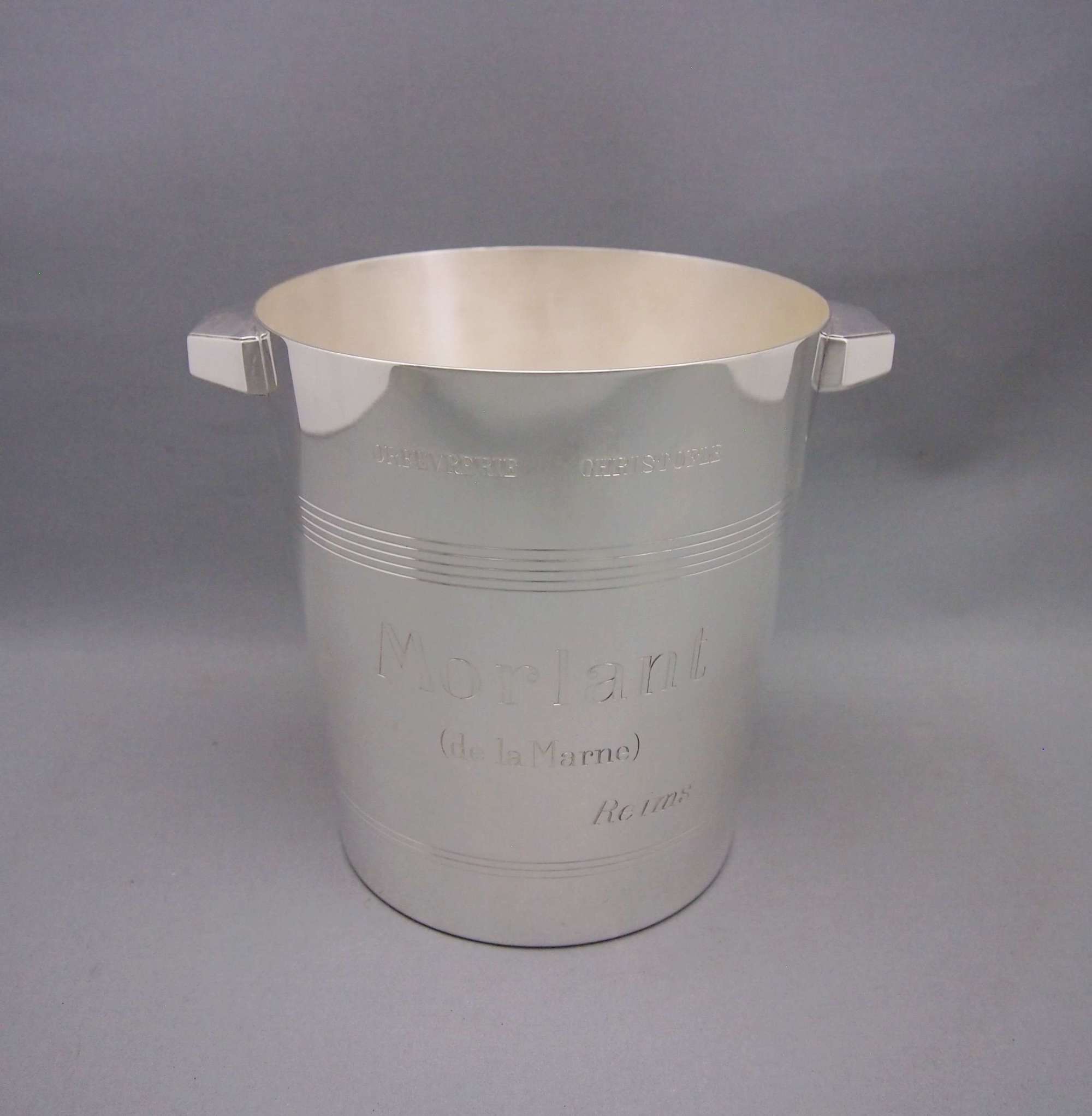 French Silver Plated Vintage Champagne Bucket, W8594