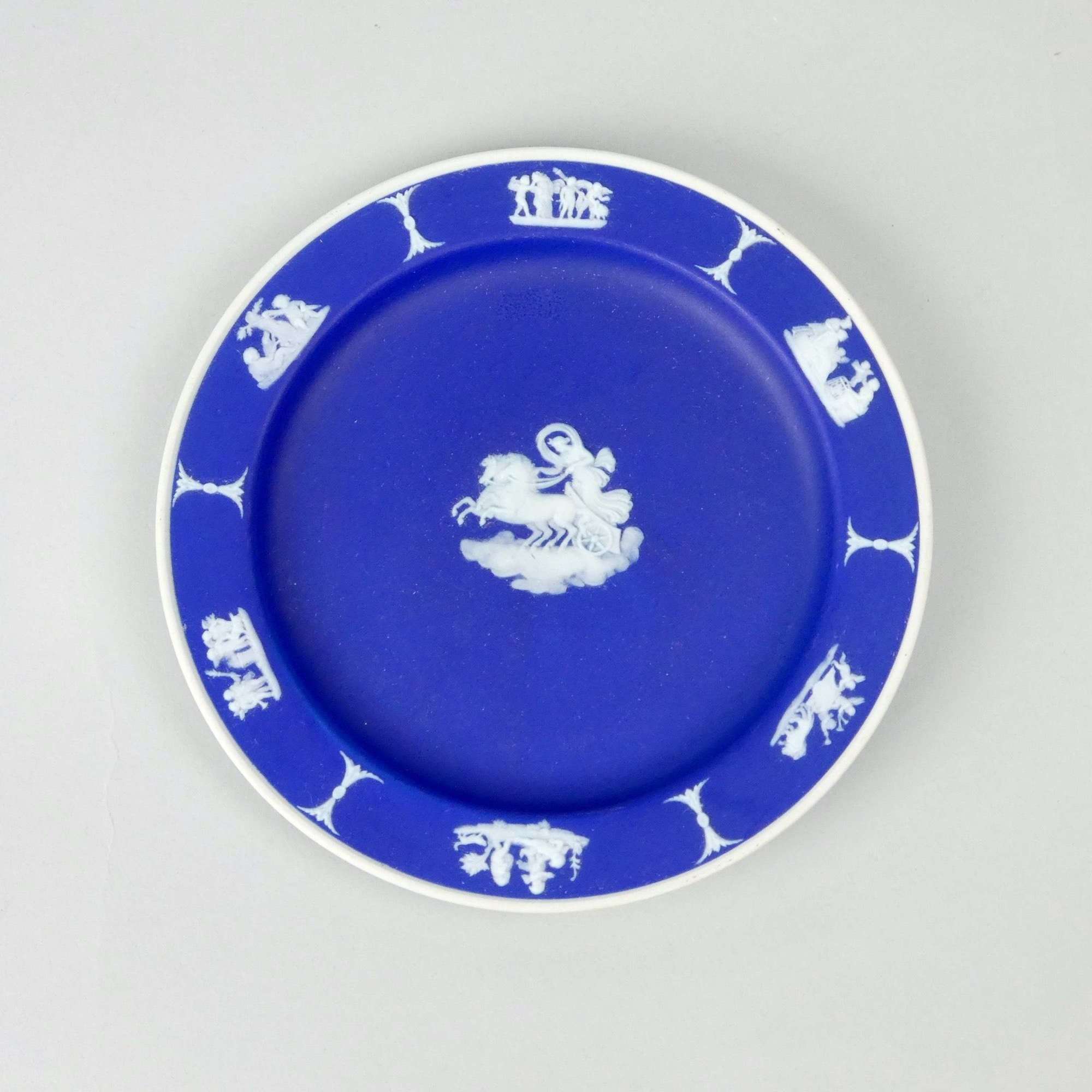 Dark blue jasper plate
