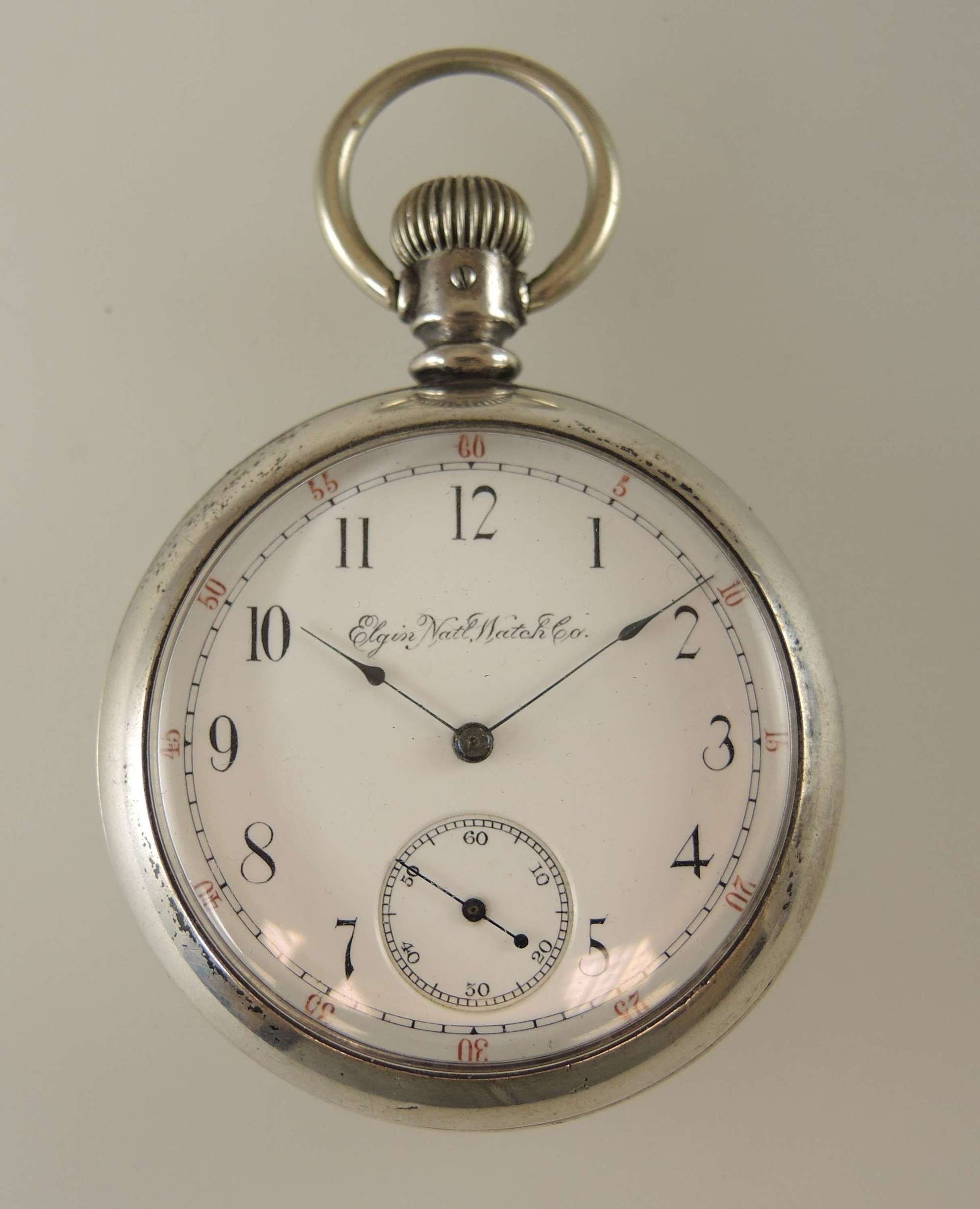 Rare Elgin pocket watch with a convertible movement. c1891