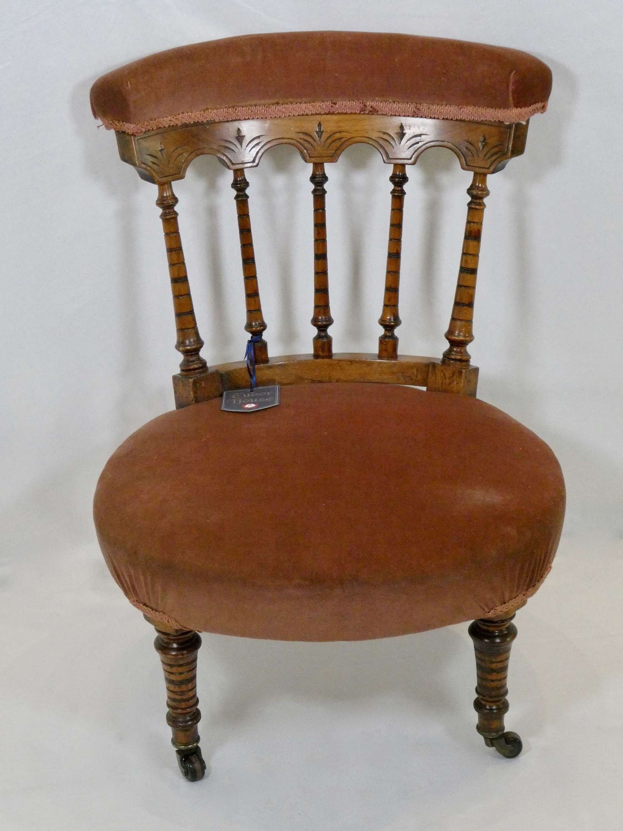 Victorian Walnut Low Chair