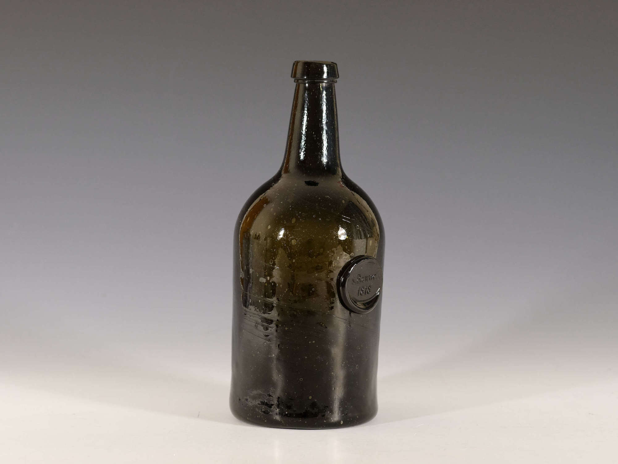 Wine bottle sealed S Banwell 1818