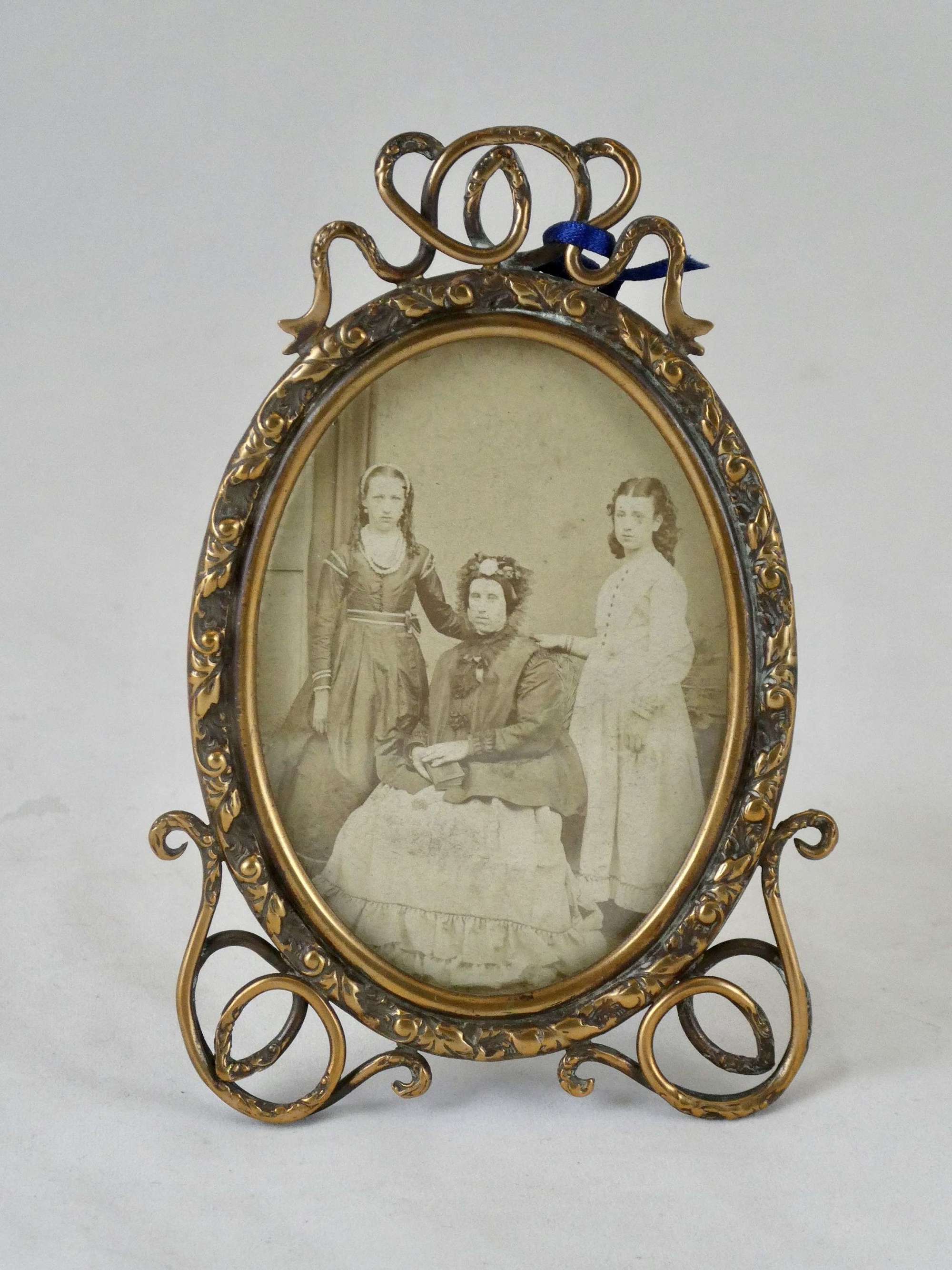 19th Century Brass Photo Frame