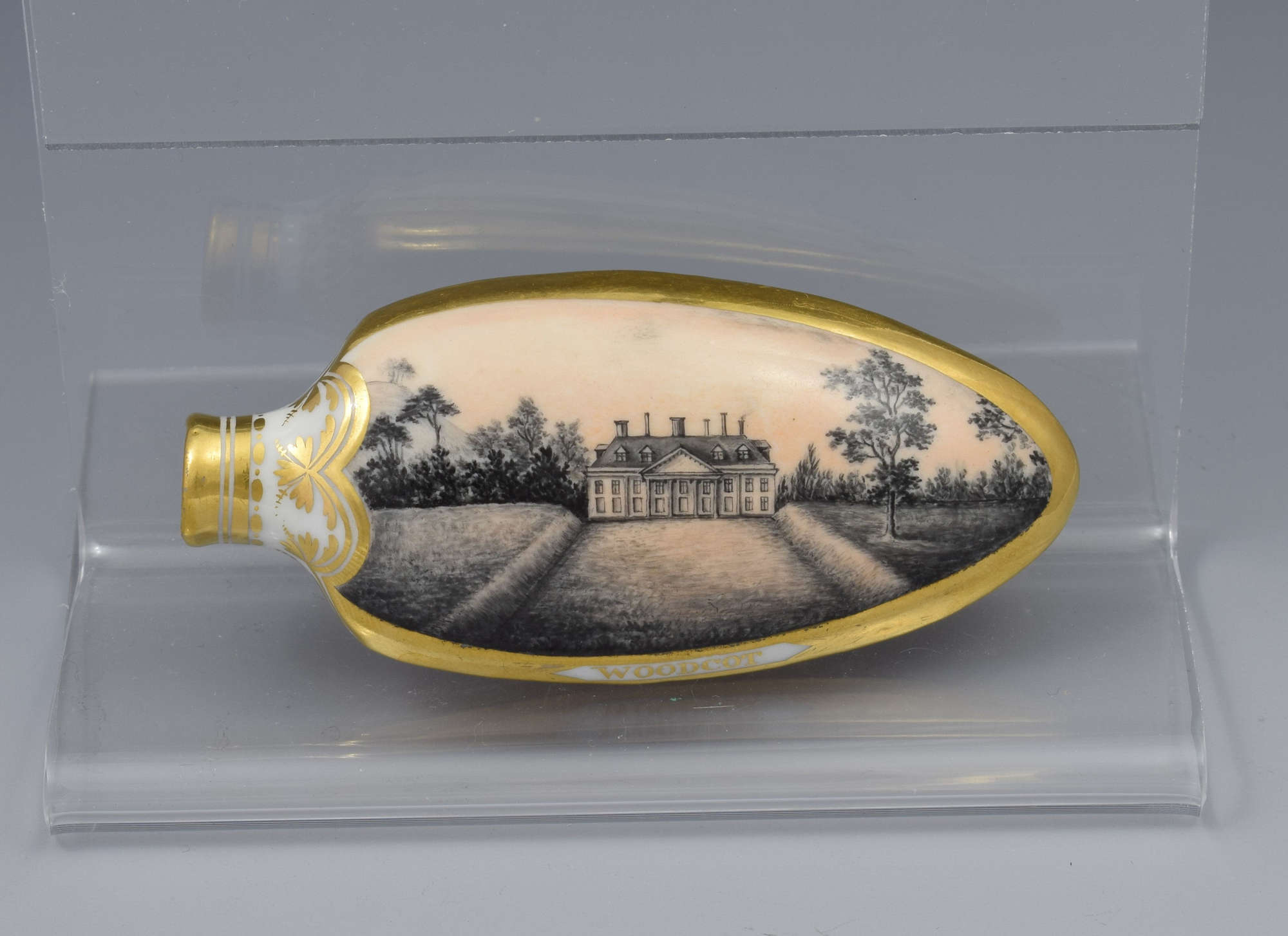 Early 19th Century Chamberlain Worcester Scent Perfume Bottle