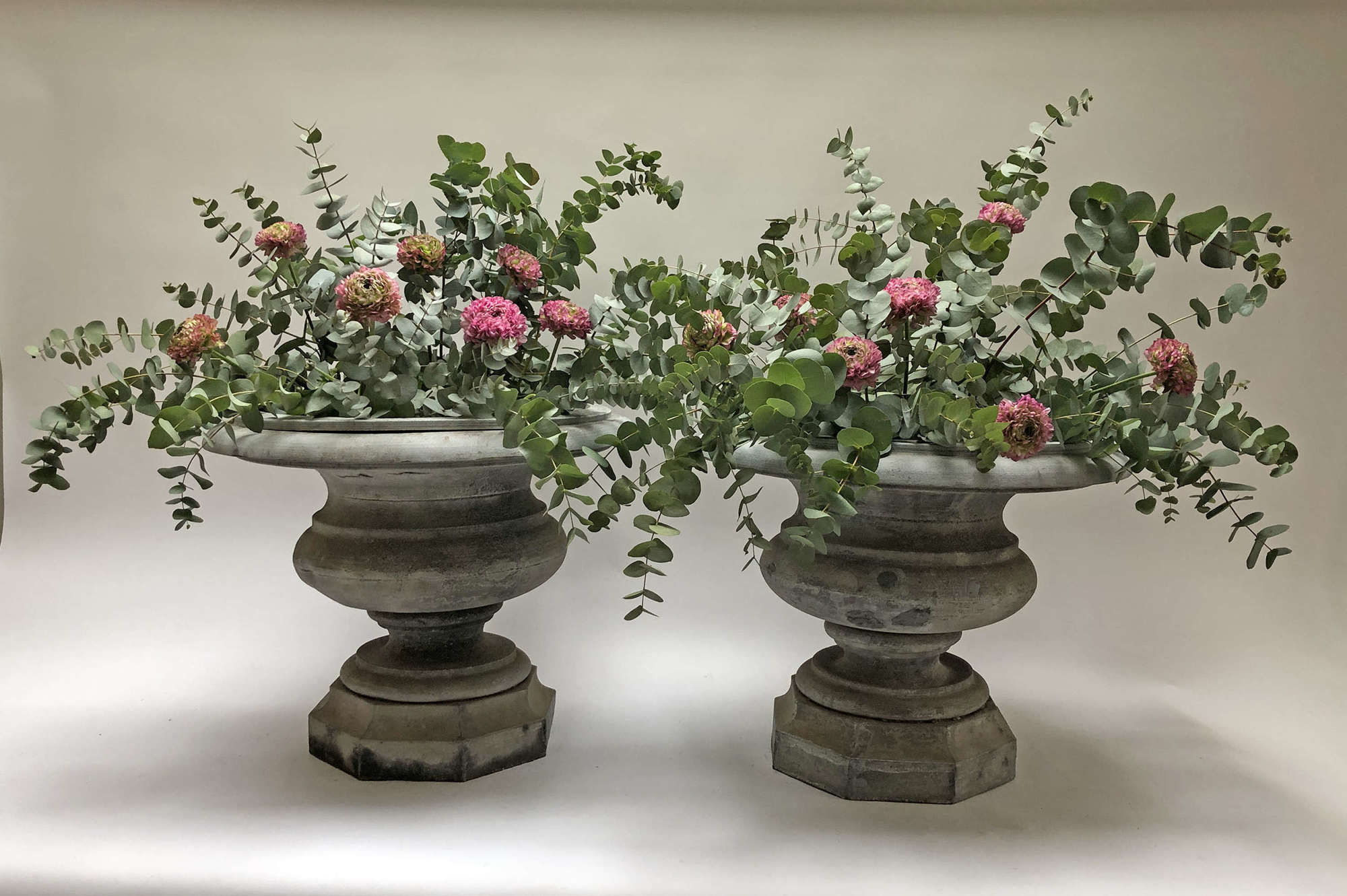 Beautiful Pair of early 19th French Zinc Urns - 1830