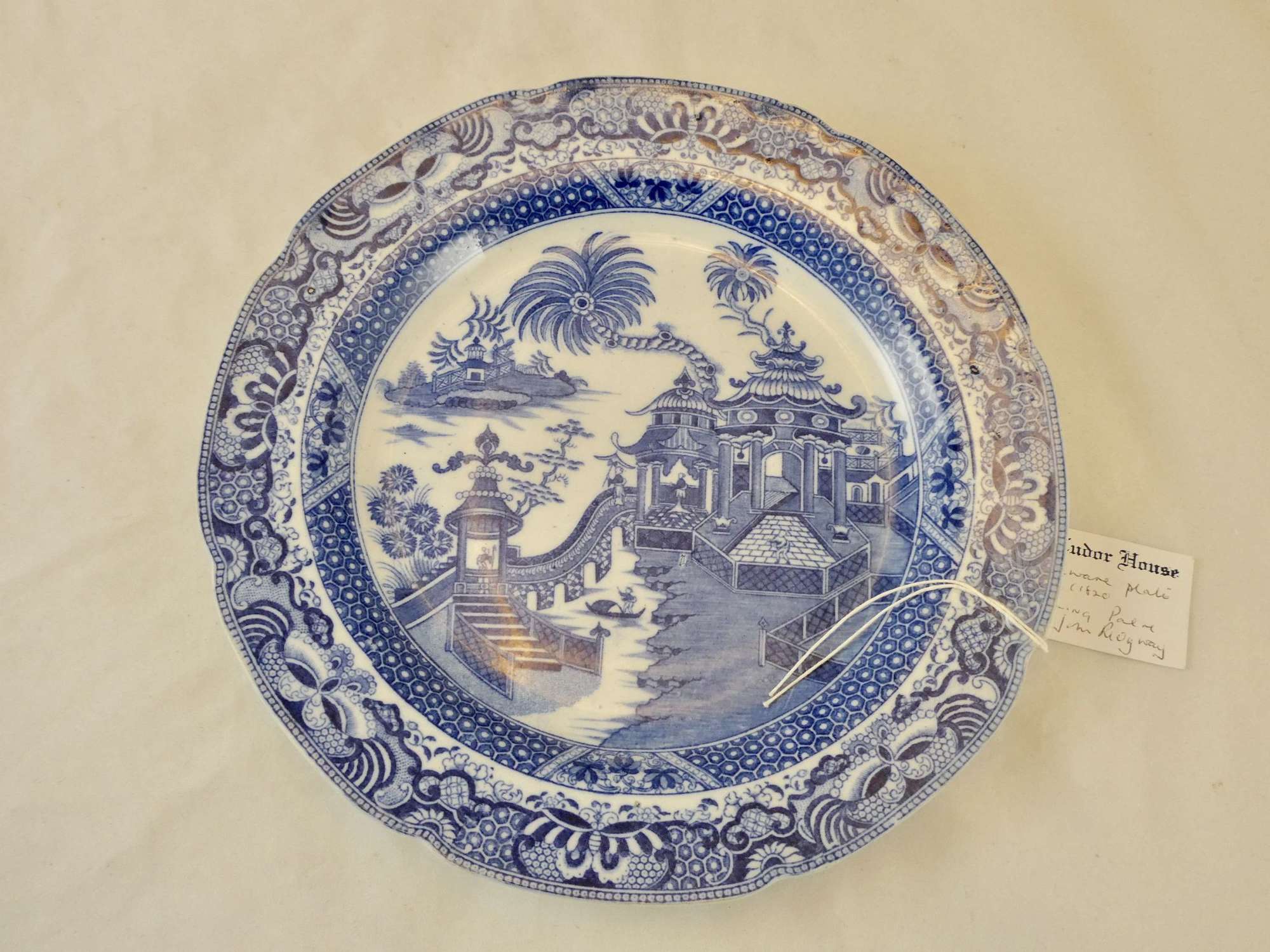Pearlware Plate by John Ridgway