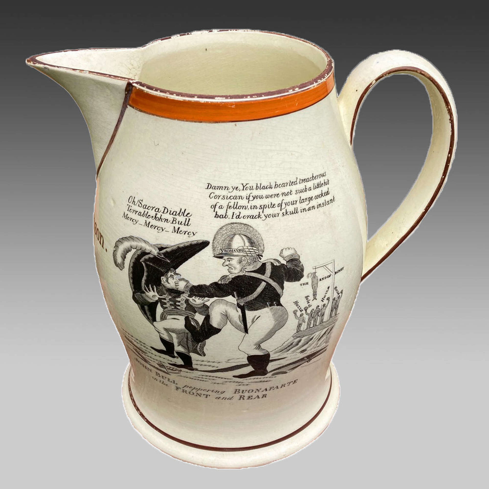 Georgian creamware jug