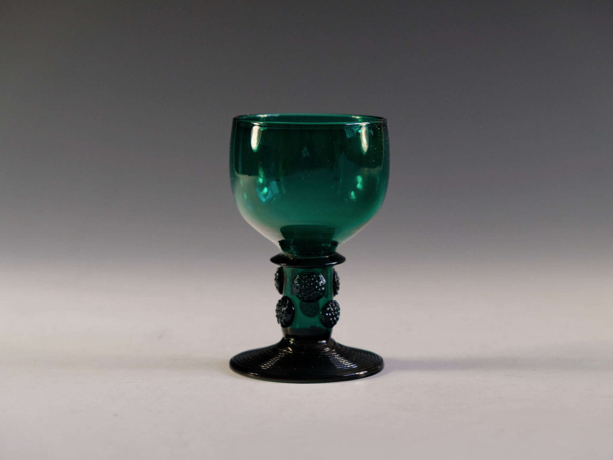 Antique wine glass green English c1830