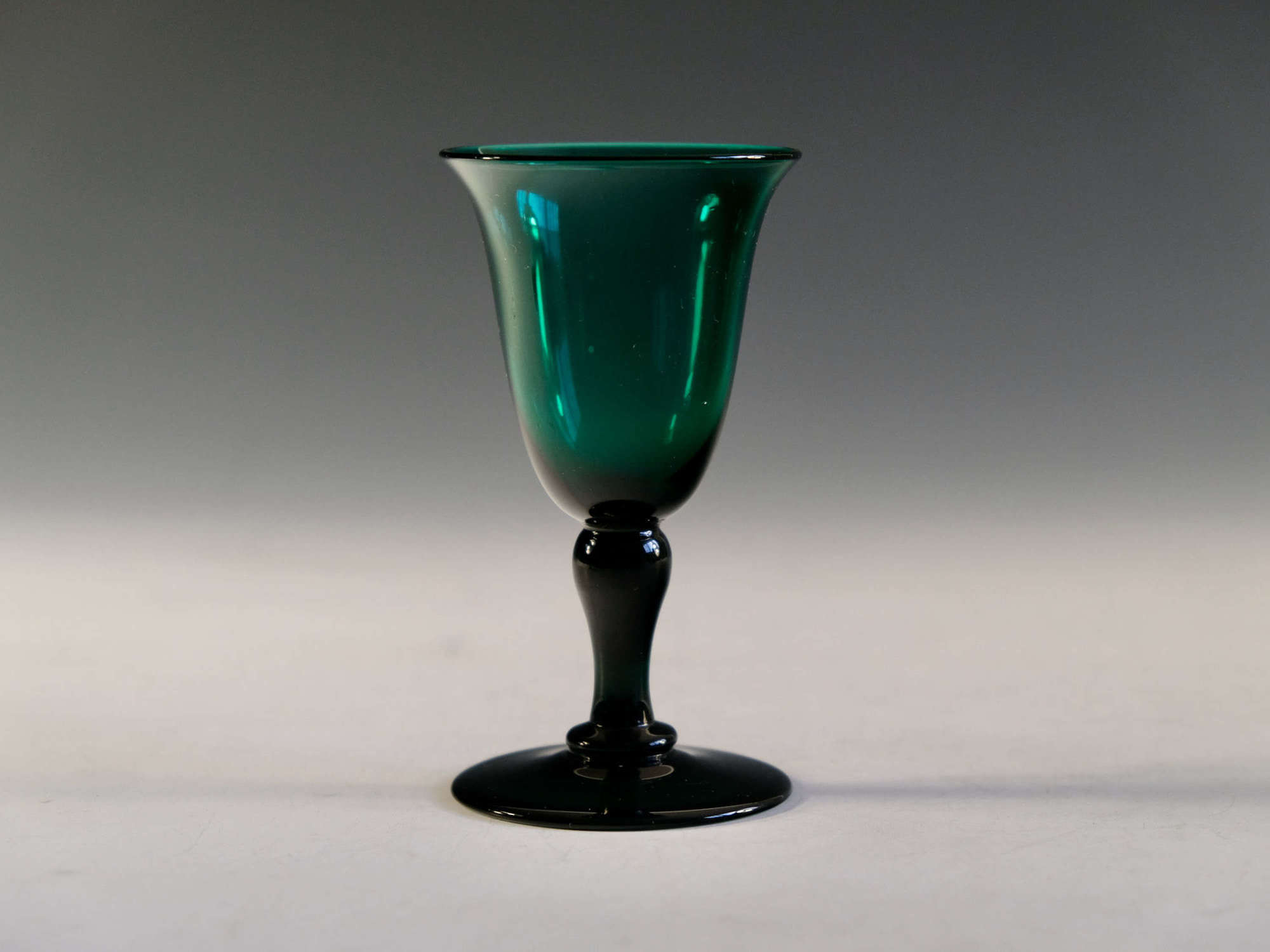 Antique wine glass green English c1830