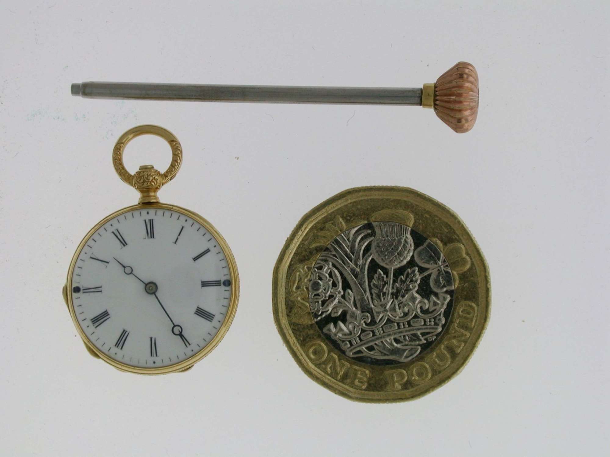Mint 18 Kt Yellow Gold Smallest Pocket Watch Swiss 1860
