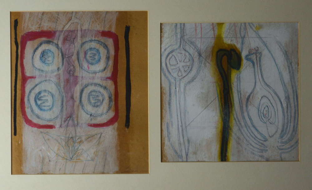 COMPOSITION OF TWO ABSTRACT STUDIES BY KAREN LORENZ