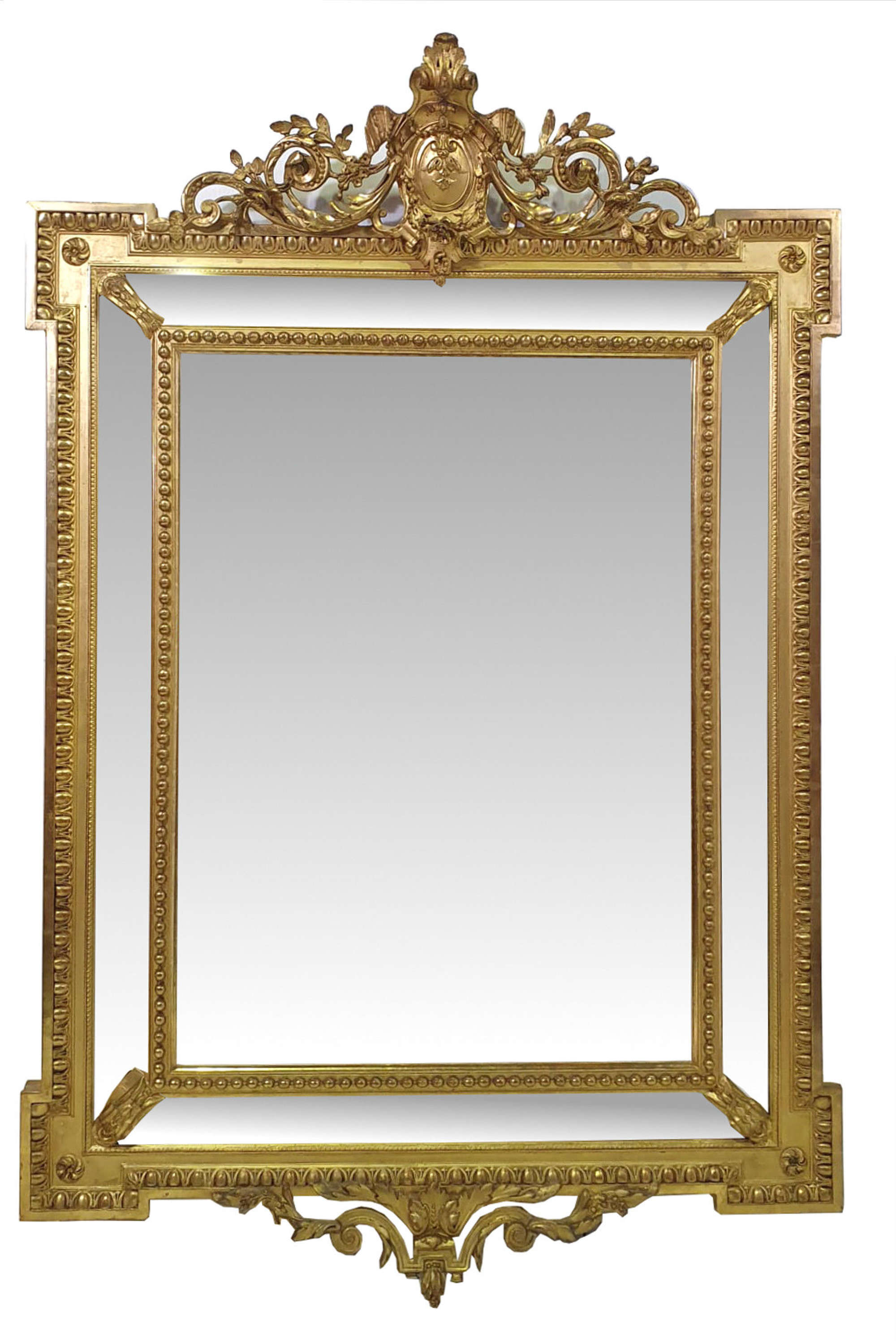 19th Century Gilt Margin Antique Mirror