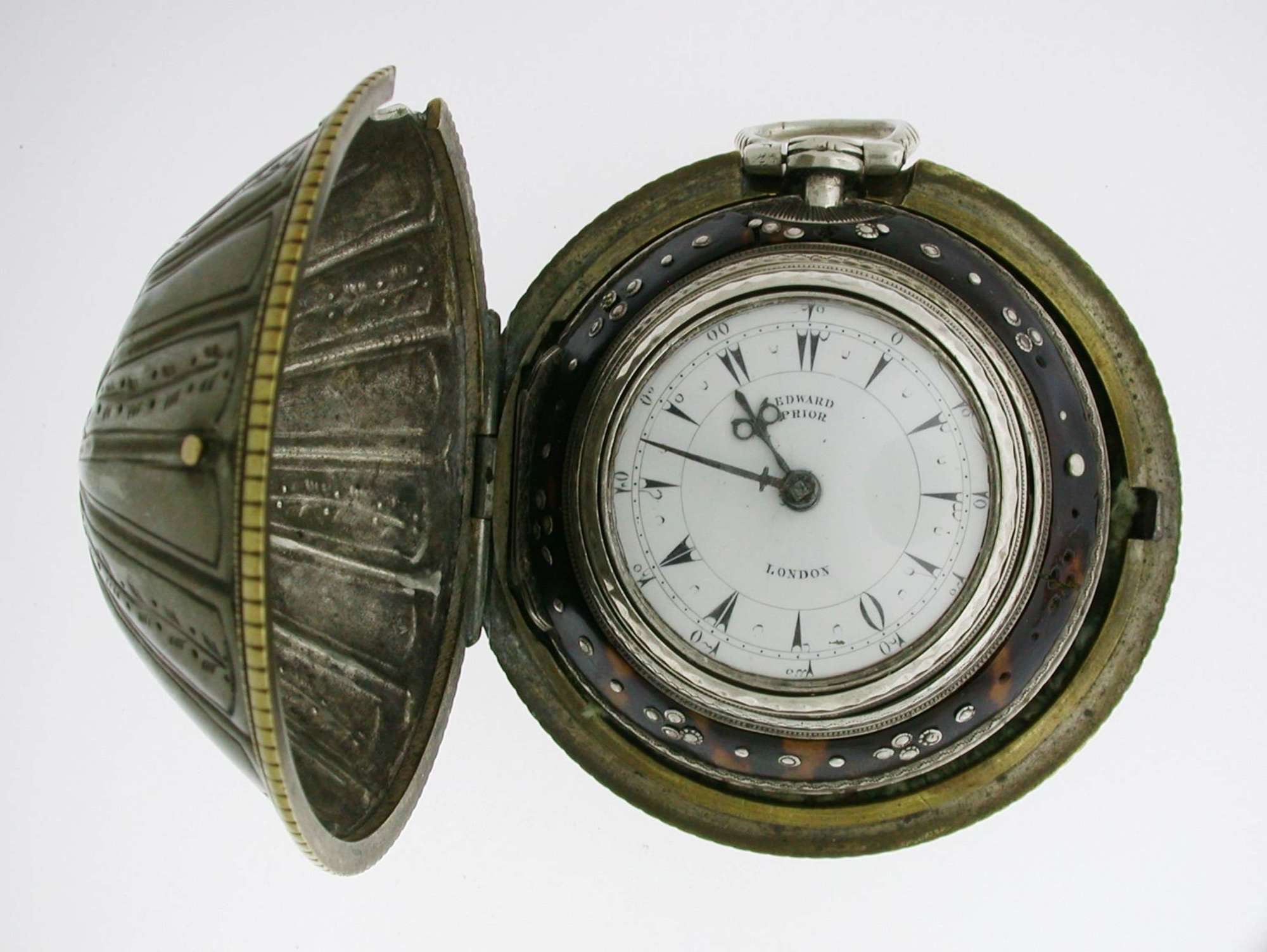Edward Prior - Silver Verge Pocket Watch in  Triple Protective Case