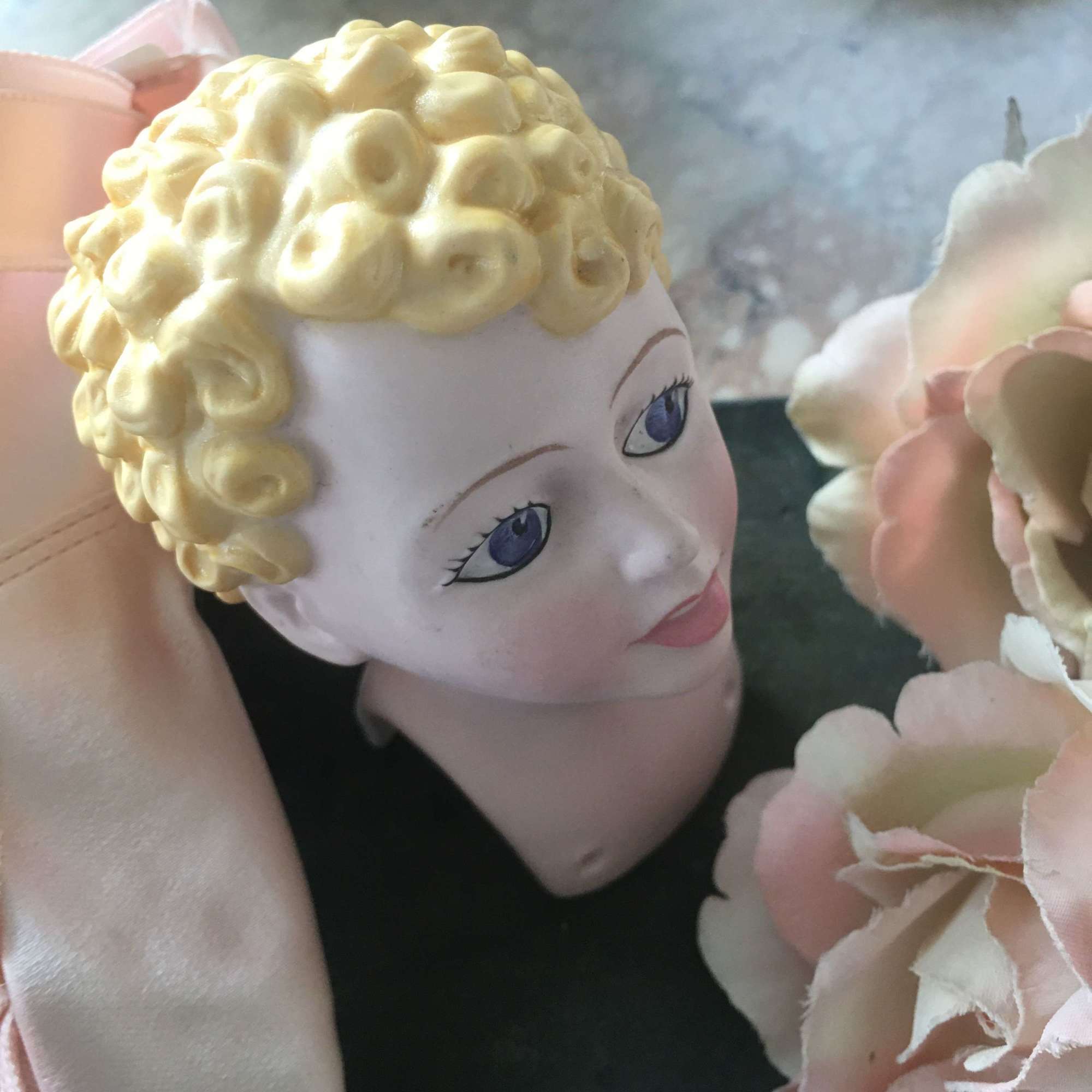 Vintage Royal Doulton sample china doll's head