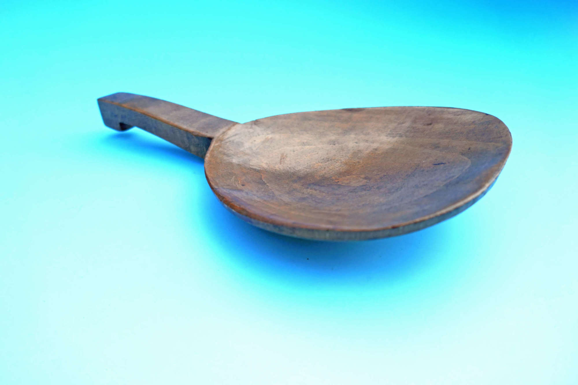 Antique 19thc Treen Sycamore Butter Scoop / Paddle. Welsh C1820-40