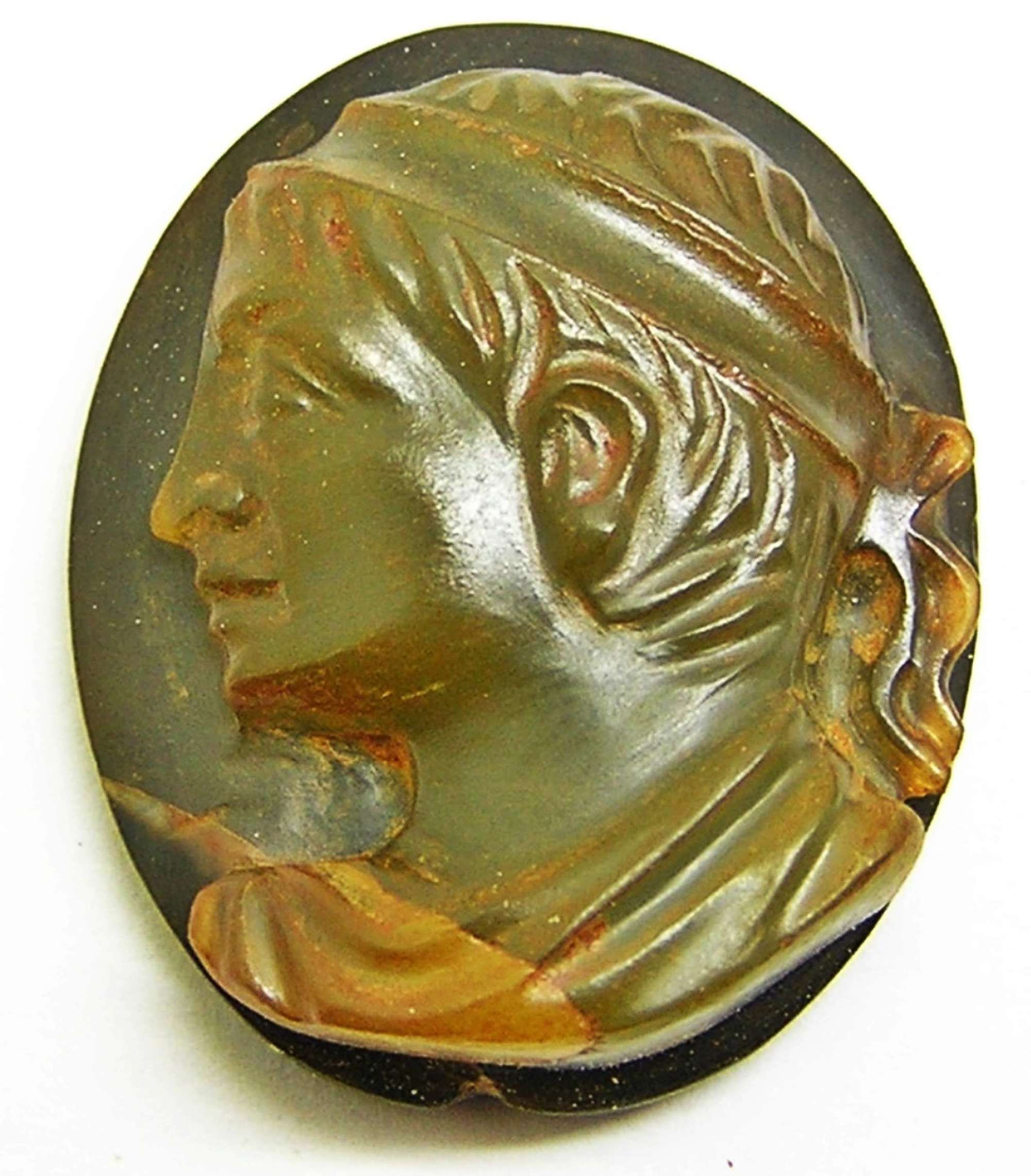 Hardstone cameo of a young prince