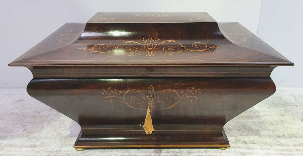 Edwardian Inlaid Rosewood Box&nbsp;