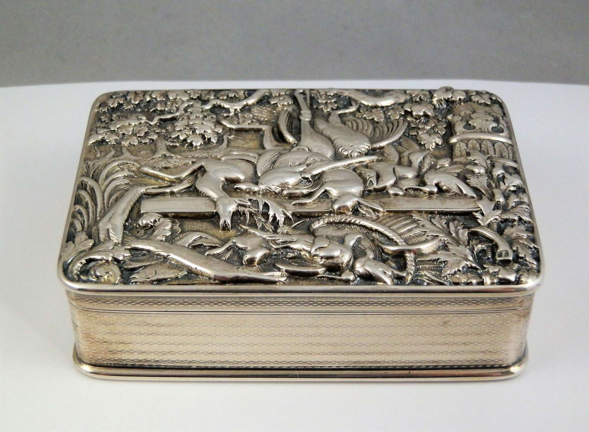 George III silver table snuff box, Thomas Foster 1819