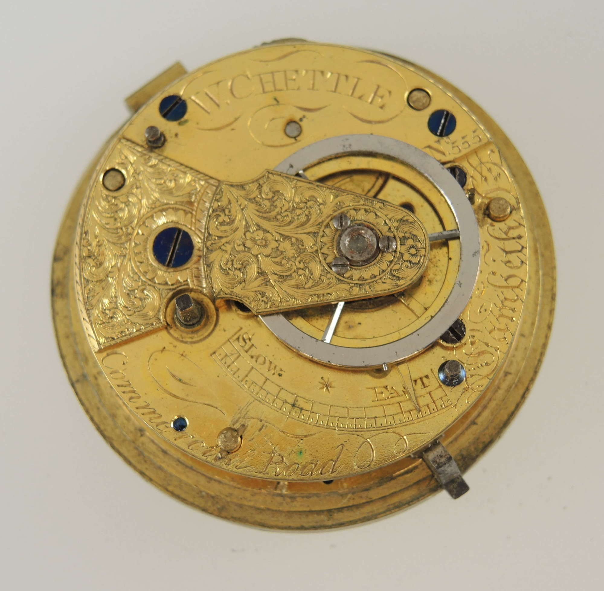 English verge fusee movement by Chettle c1830