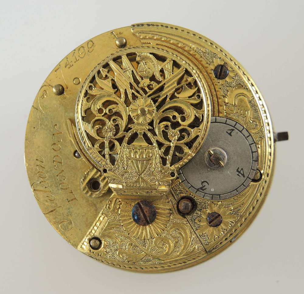 English verge fusee movement Nelson c1810