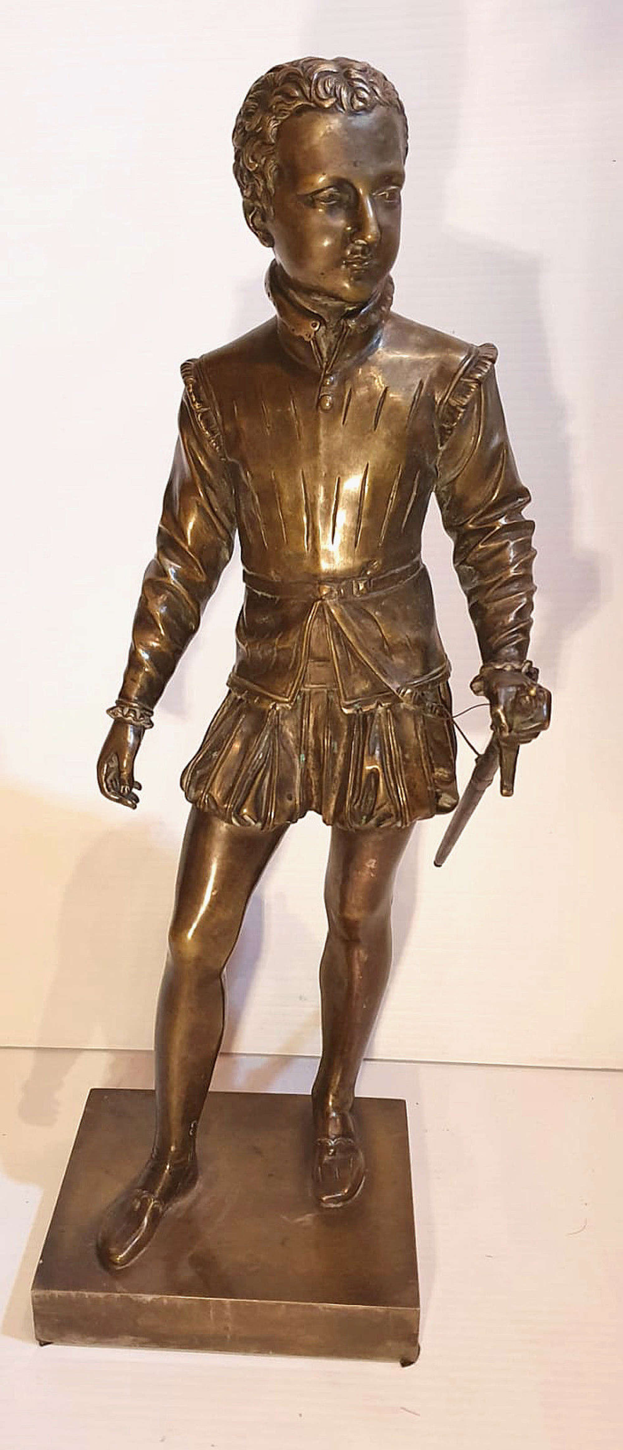 19th Century French Bronze Figure Of A Young Henry Iv