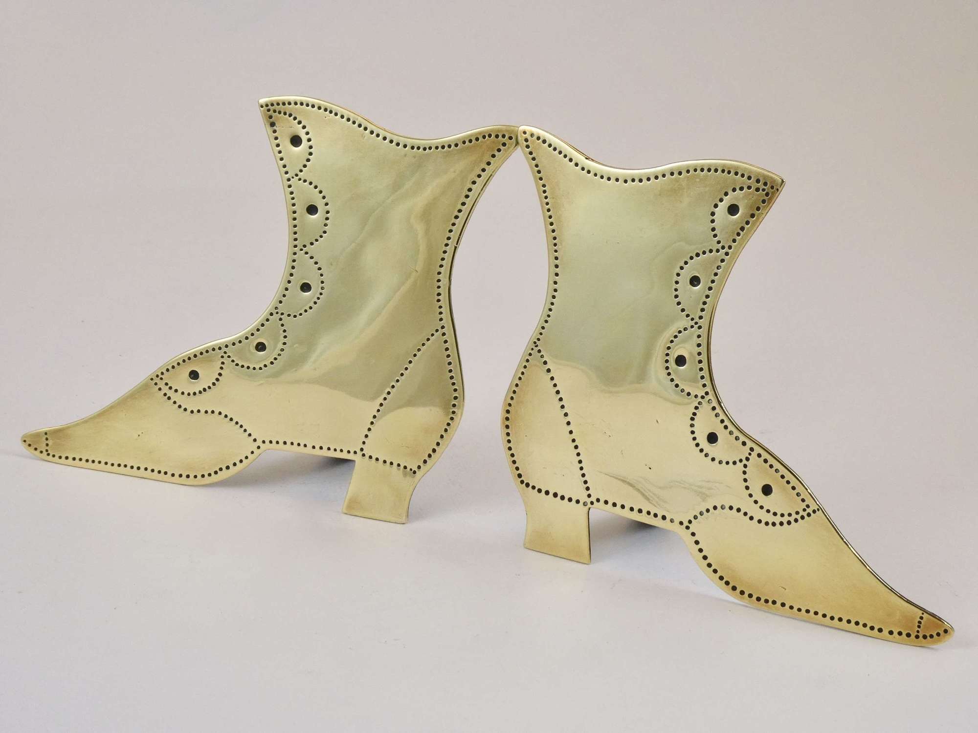 Victorian Brass Boot Ornaments