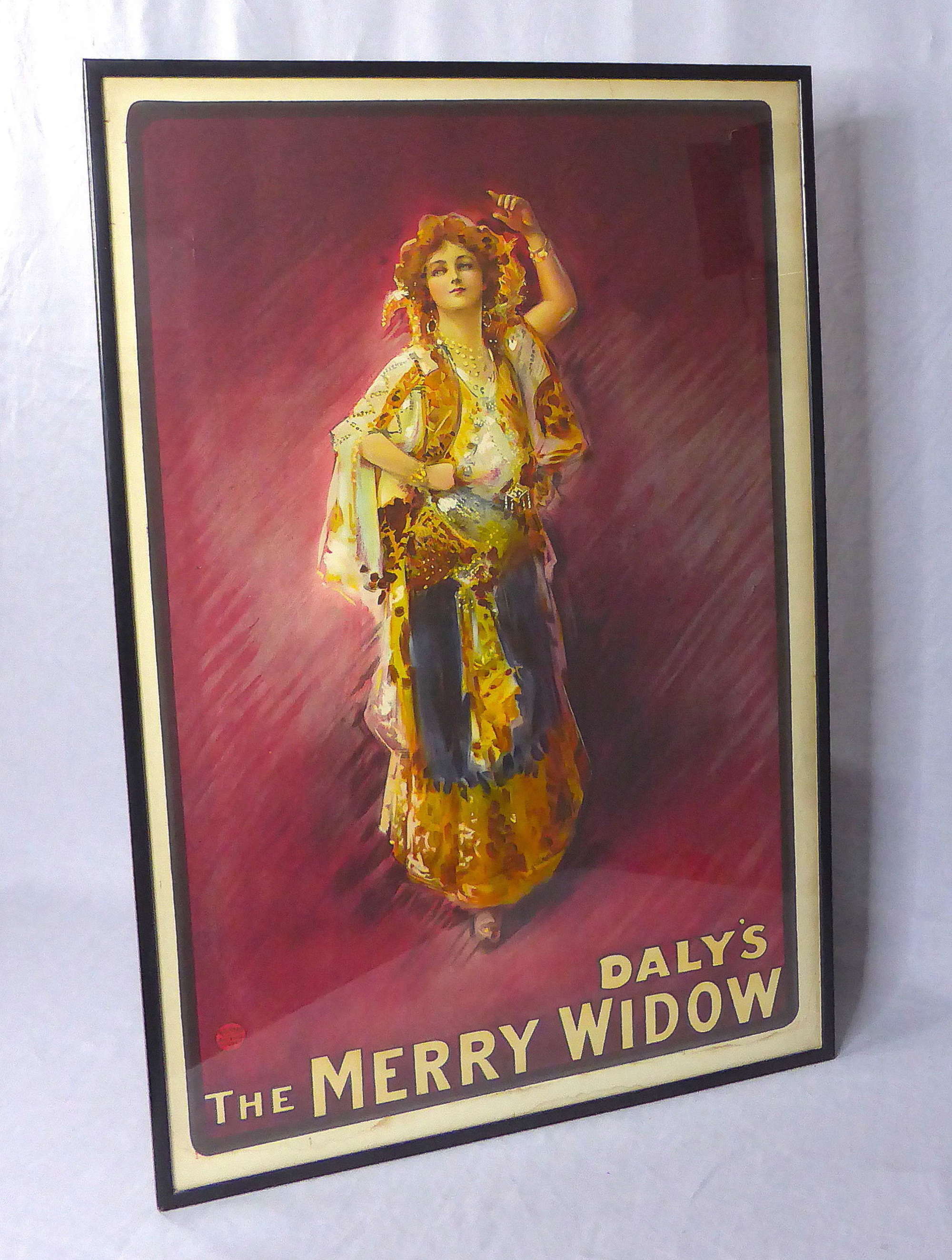 Daly's Merry Widow Theatre Poster