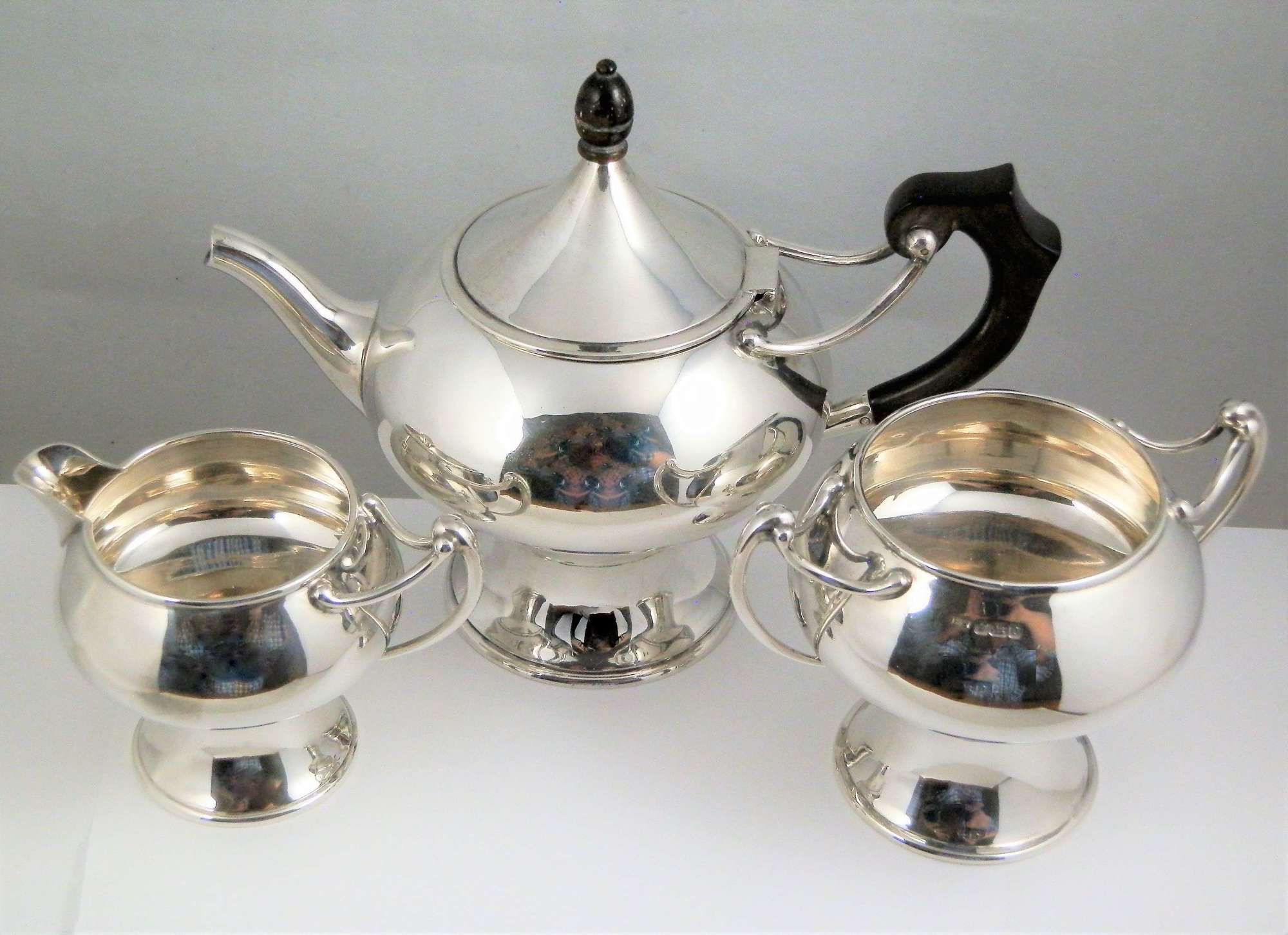 Art Nouveau silver tea set by Henry Wilkinson, Sheffield 1907