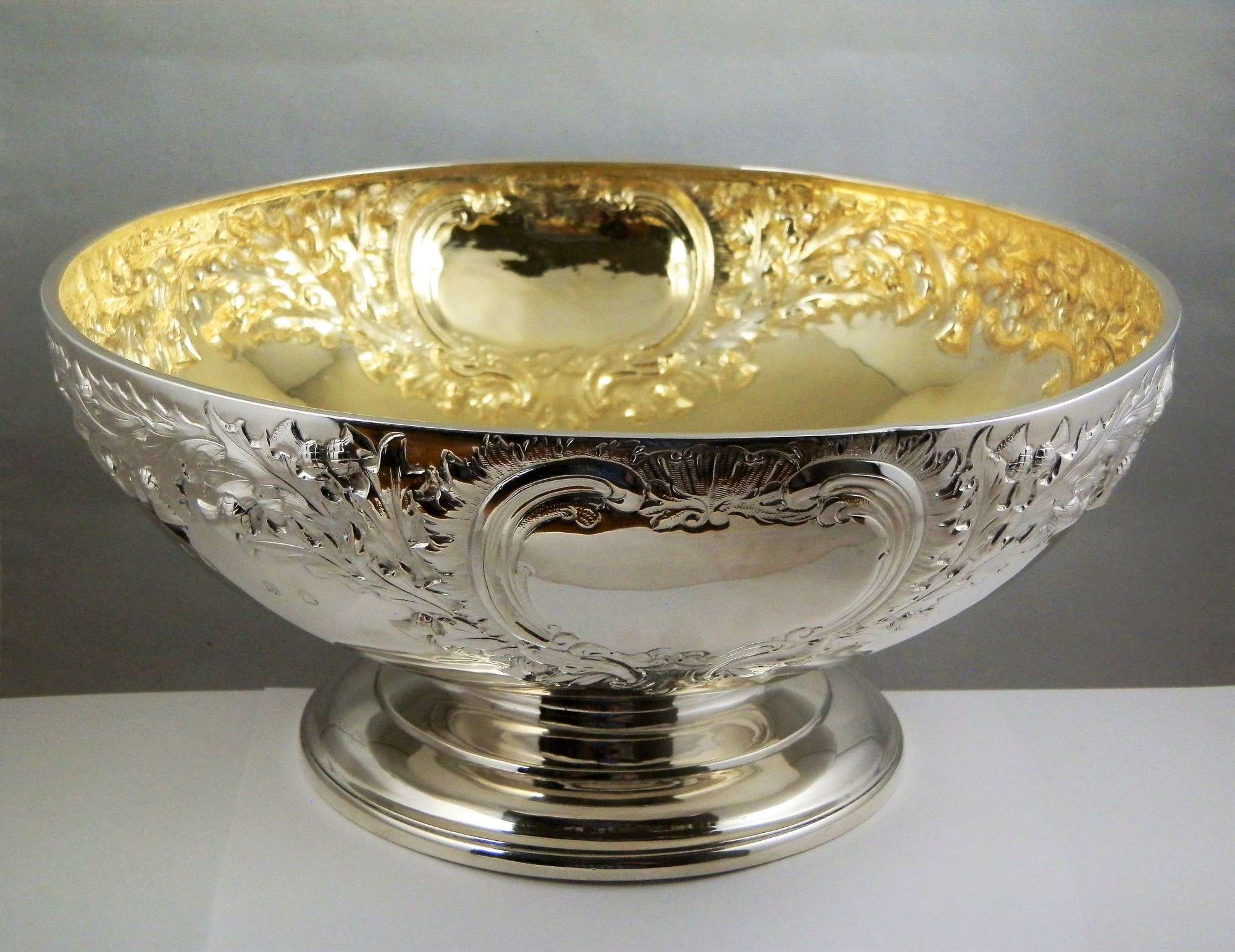 William IV Scottish silver gilt punch bowl, Edinburgh 1833
