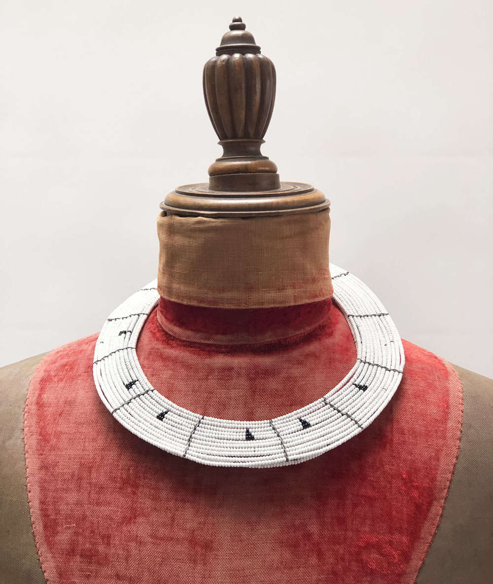 Maasai Beaded Collar Necklace - circa 1950