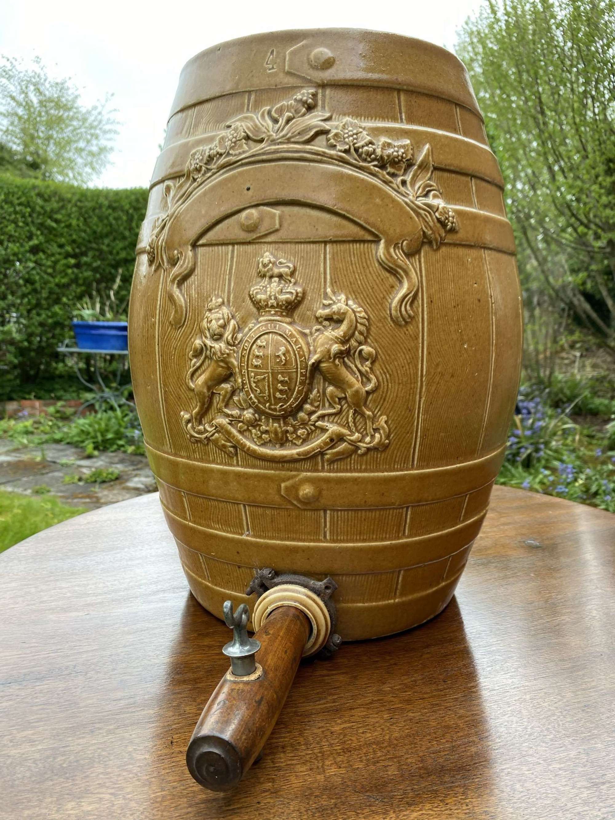 Victorian brandy cask or barrel