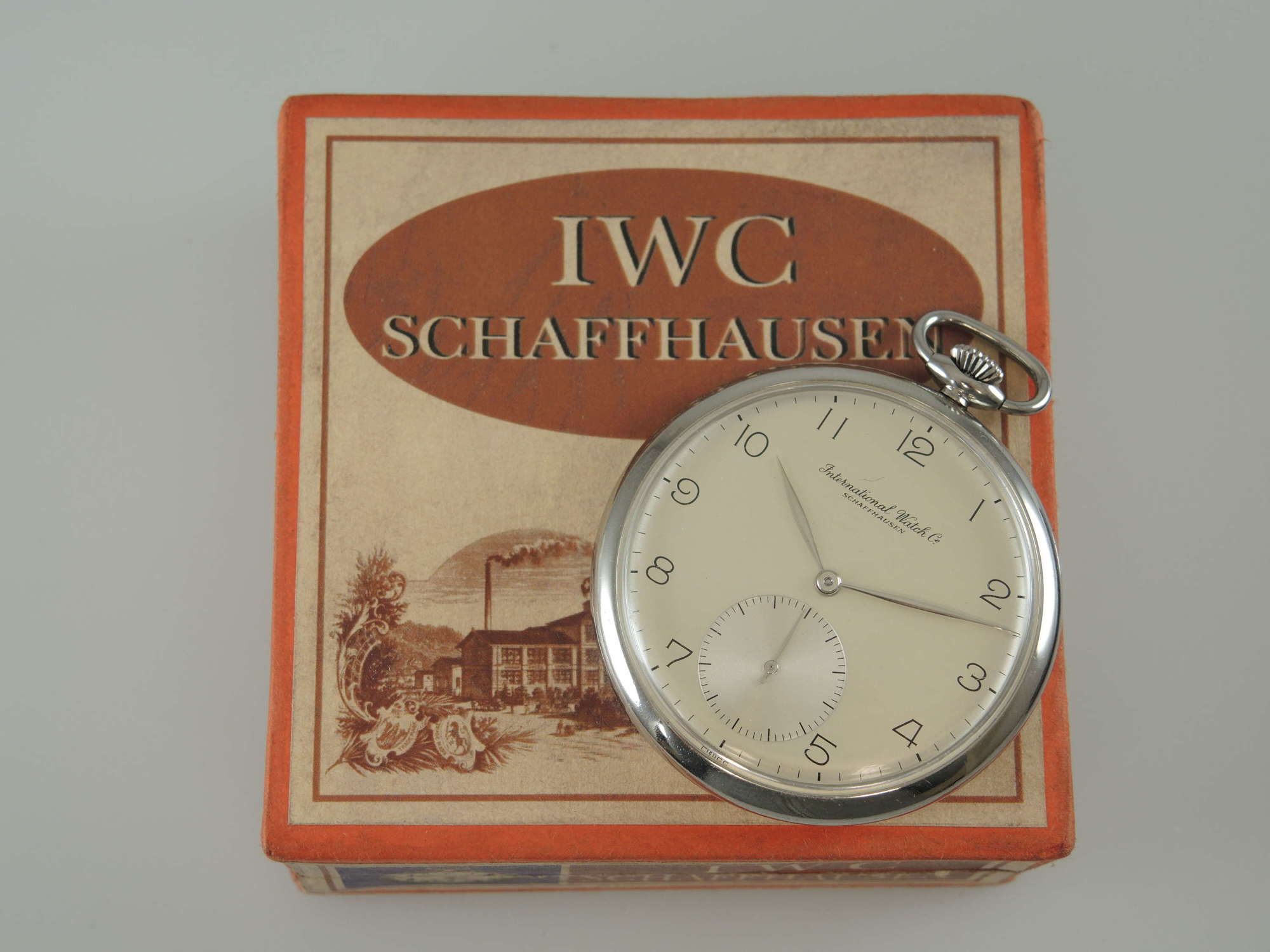 Steel cased IWC pocket watch Cal.97 c1945