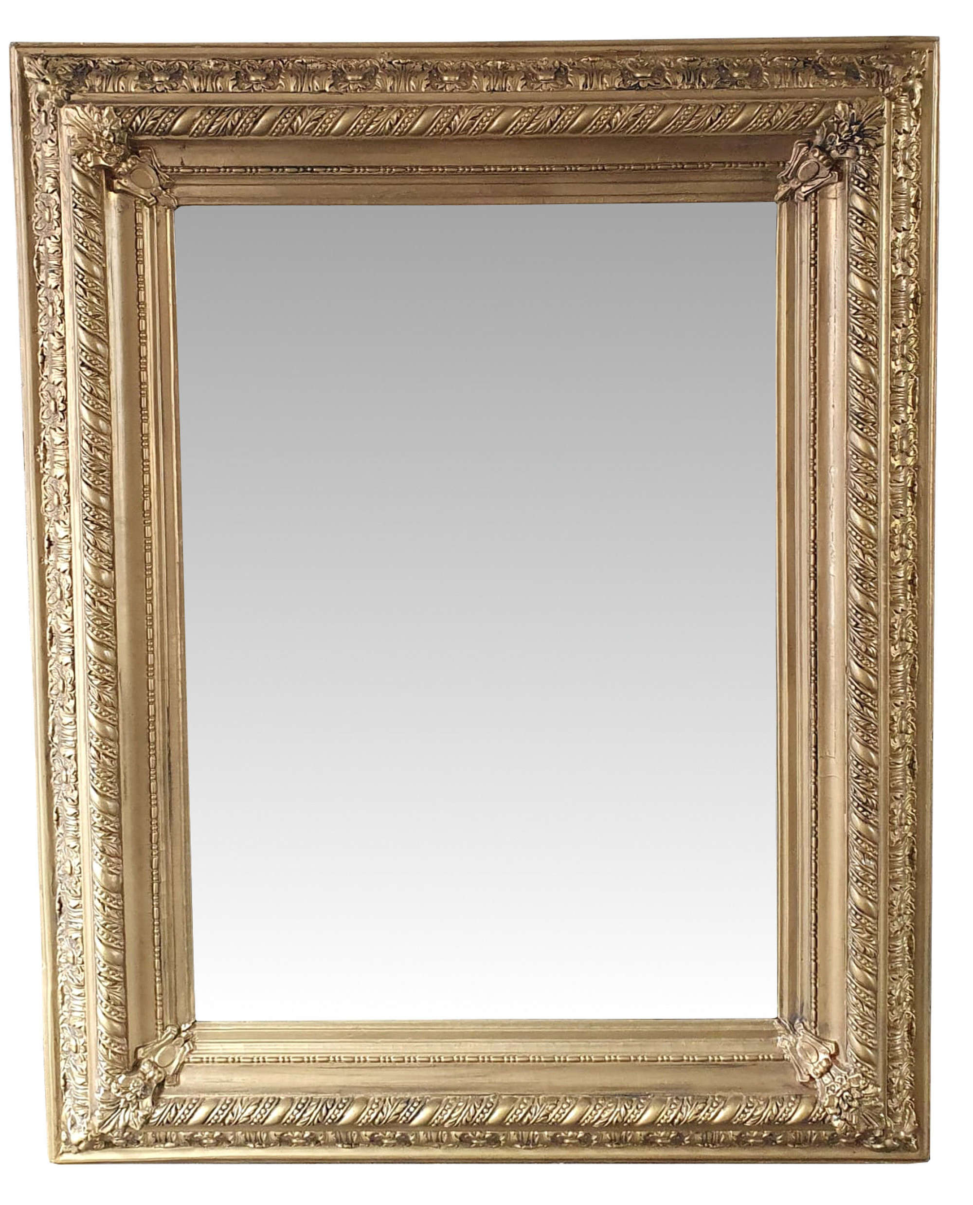 19th Century Gilt Antique Overmantle Mirror