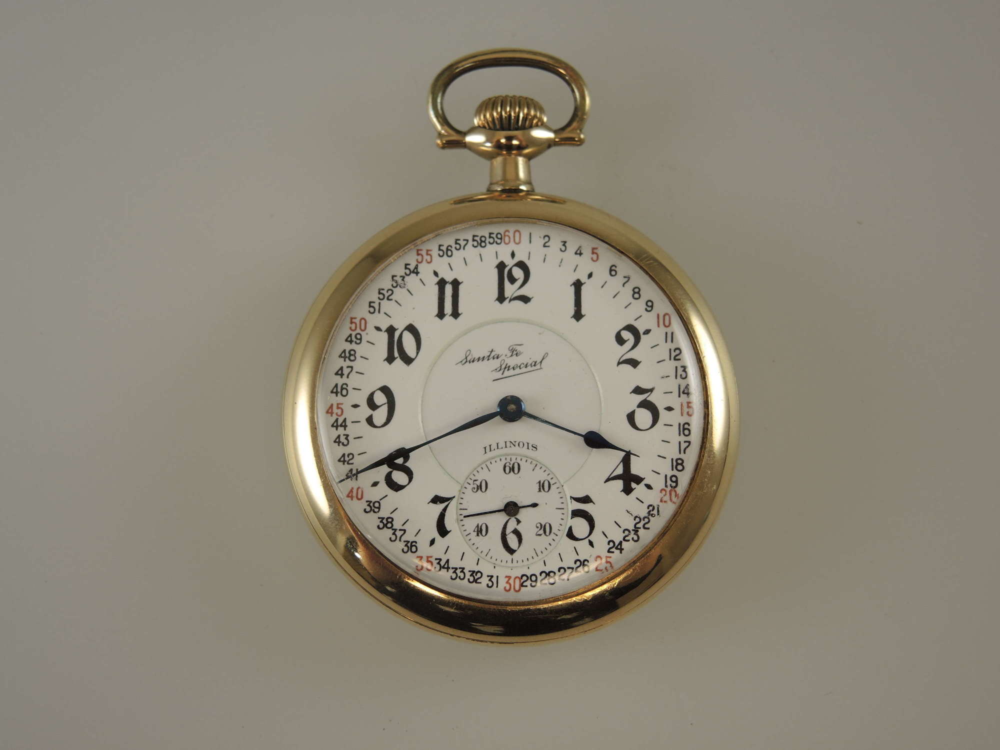 16s 21 Jewel Illinois SANTE FE Special pocket watch c1918