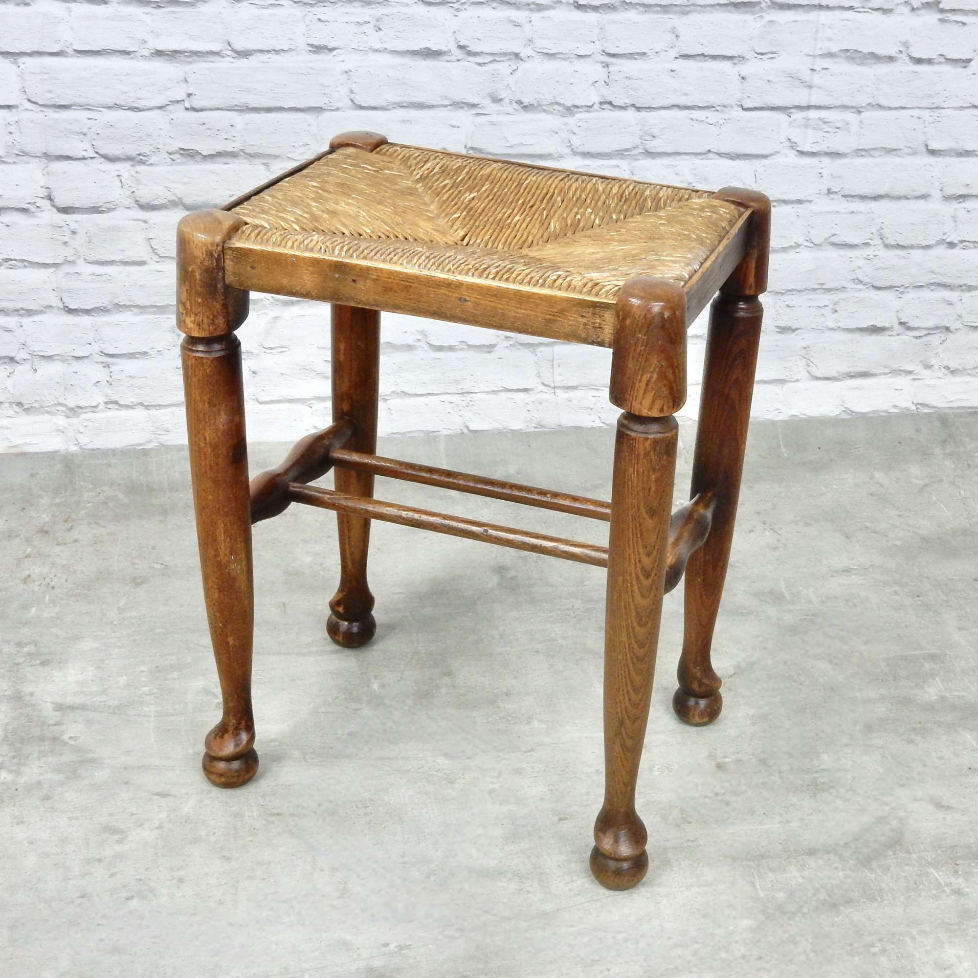 Rushed Antique Stool