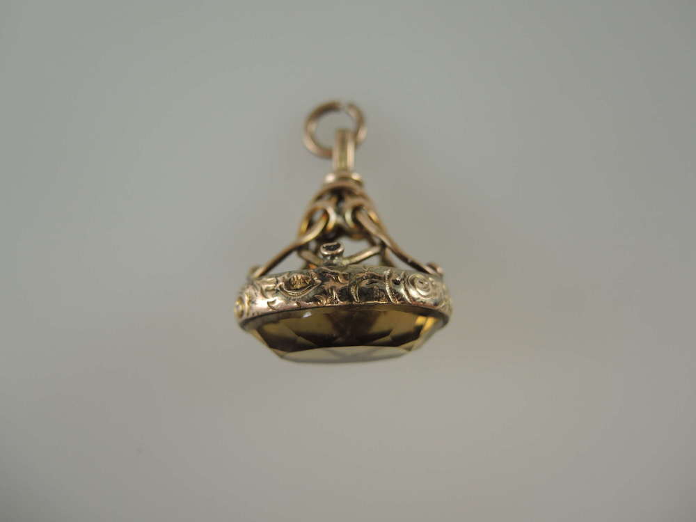 Citrine set seal c1850
