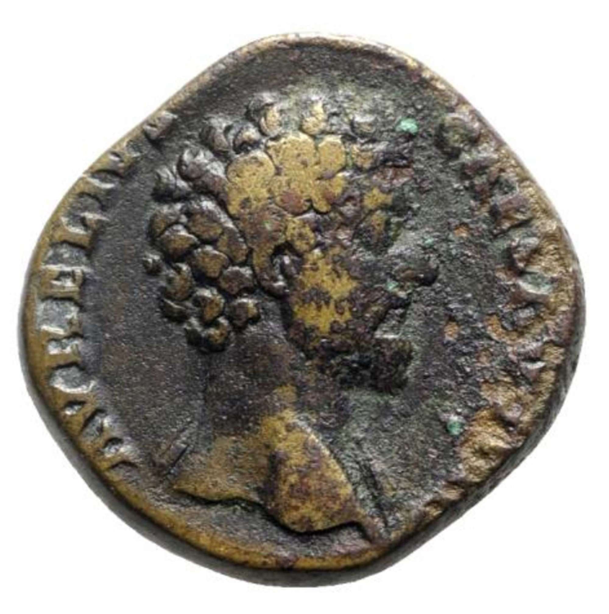Ancient Roman AE Sestertius of Marcus Aurelius Caesar / Hope